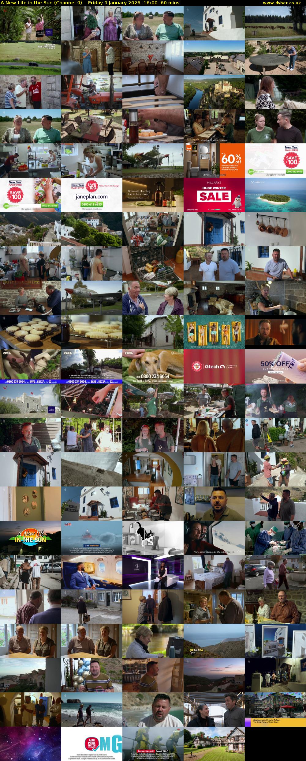 A New Life in the Sun (Channel 4) Friday 9 January 2026 16:00 - 17:00