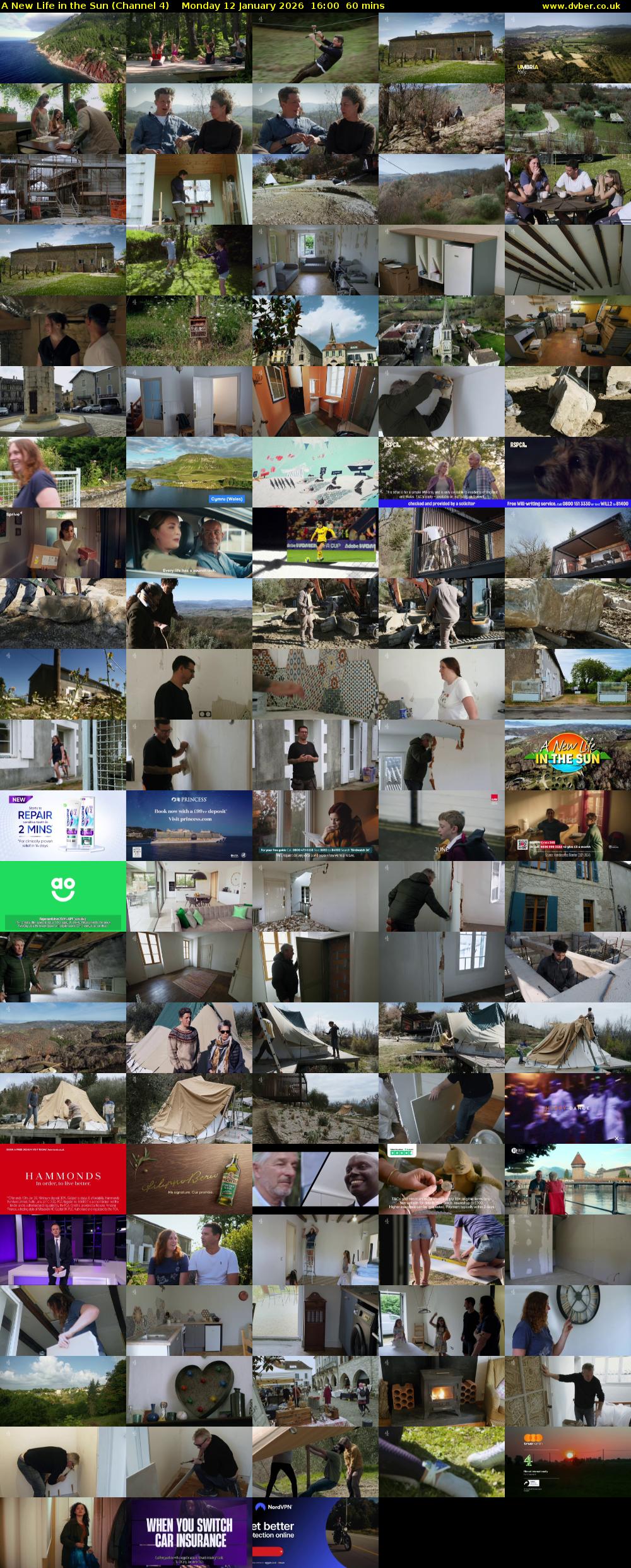 A New Life in the Sun (Channel 4) Monday 12 January 2026 16:00 - 17:00