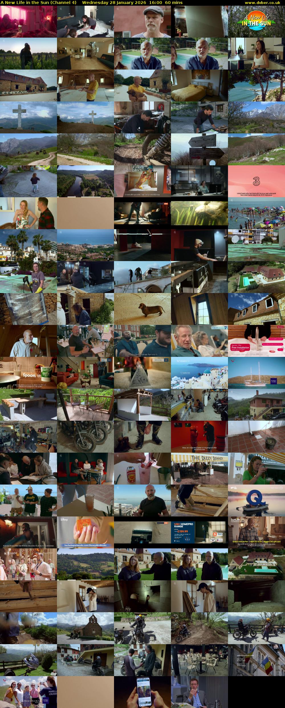 A New Life in the Sun (Channel 4) Wednesday 28 January 2026 16:00 - 17:00