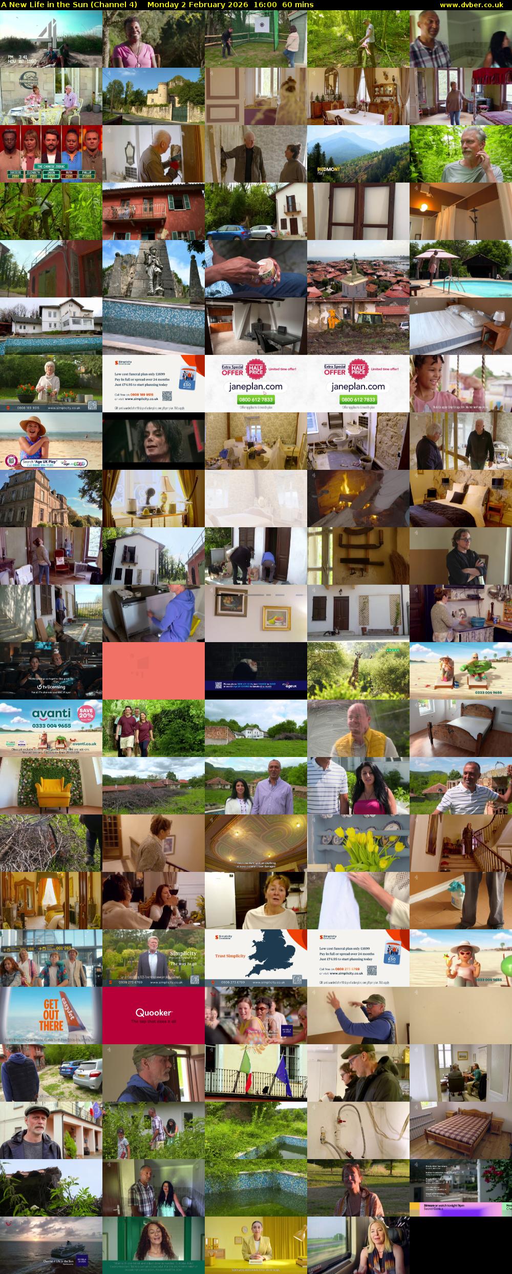 A New Life in the Sun (Channel 4) Monday 2 February 2026 16:00 - 17:00