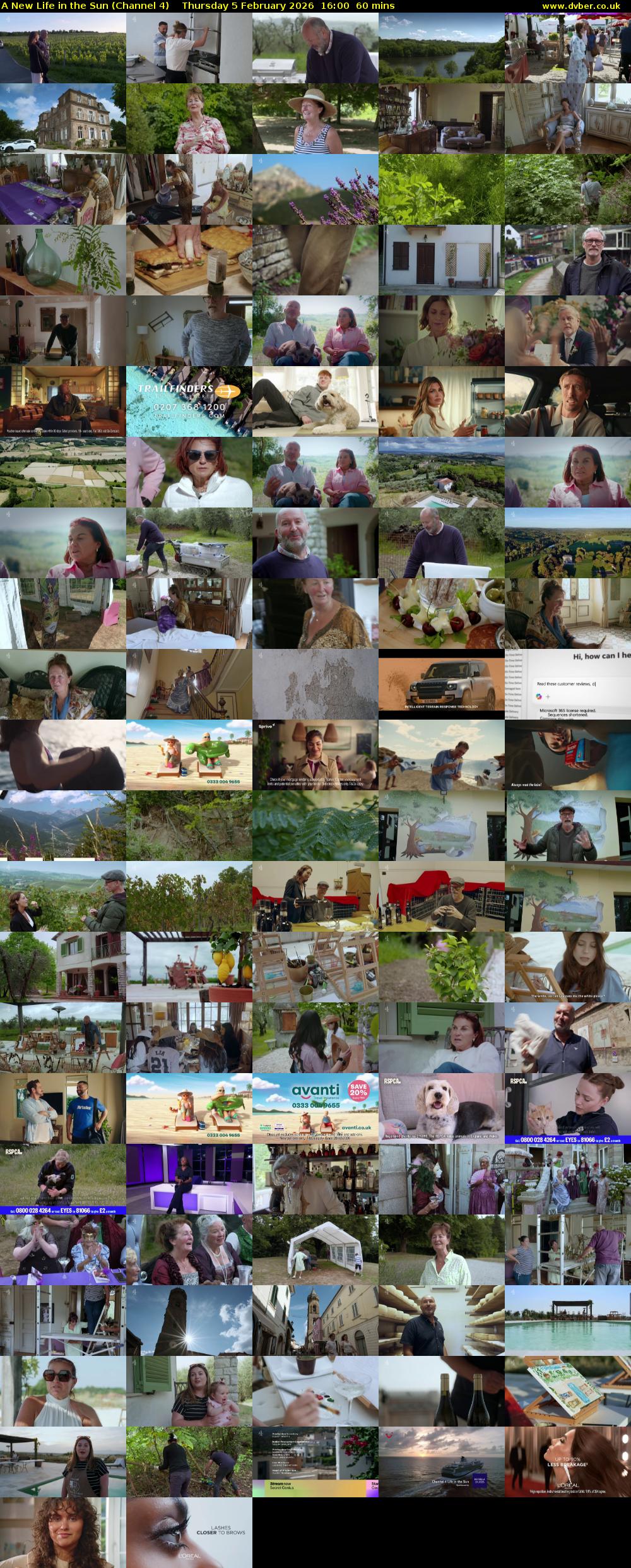 A New Life in the Sun (Channel 4) Thursday 5 February 2026 16:00 - 17:00