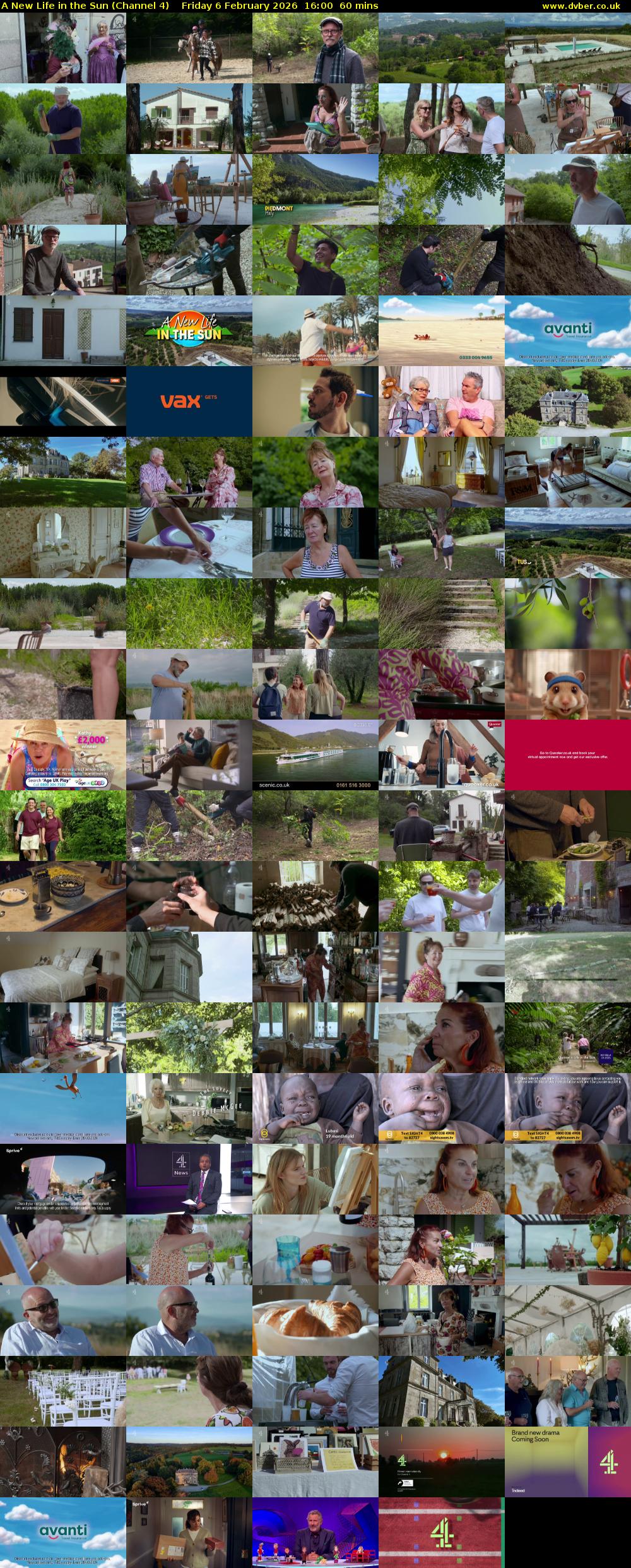 A New Life in the Sun (Channel 4) Friday 6 February 2026 16:00 - 17:00