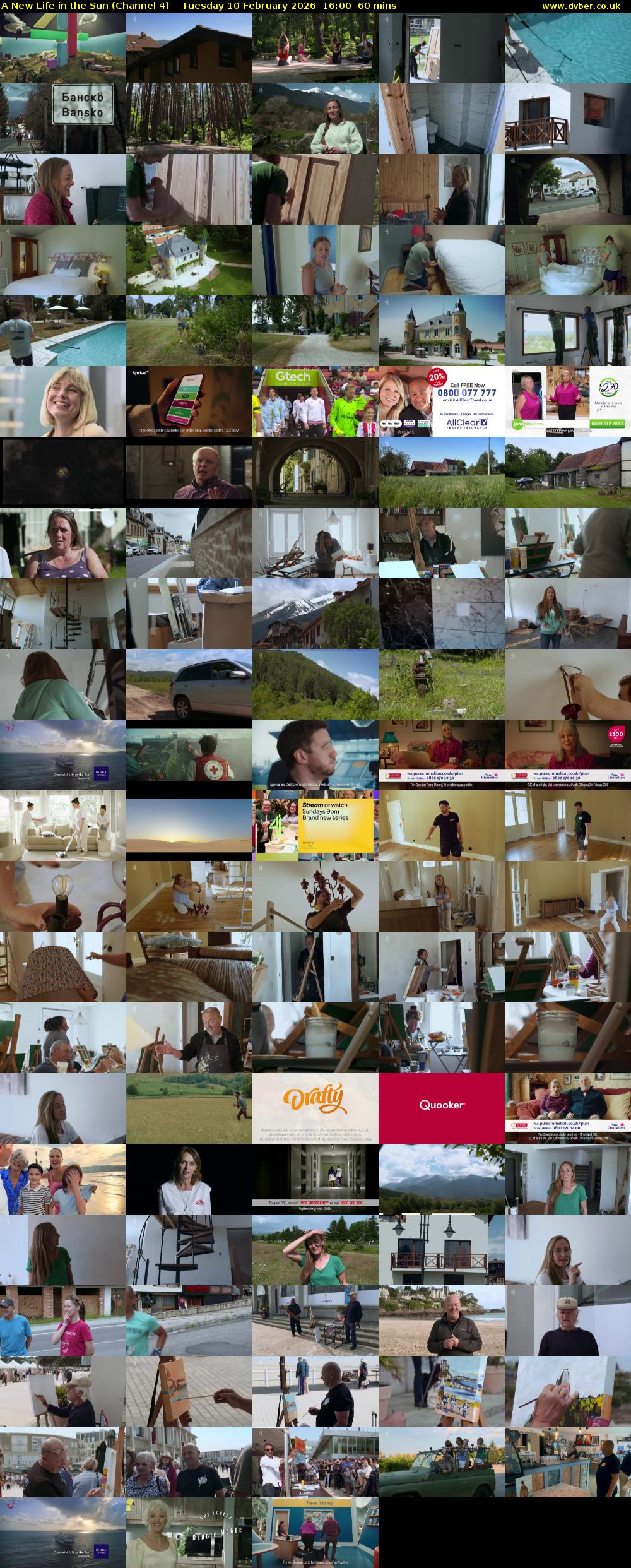 A New Life in the Sun (Channel 4) Tuesday 10 February 2026 16:00 - 17:00