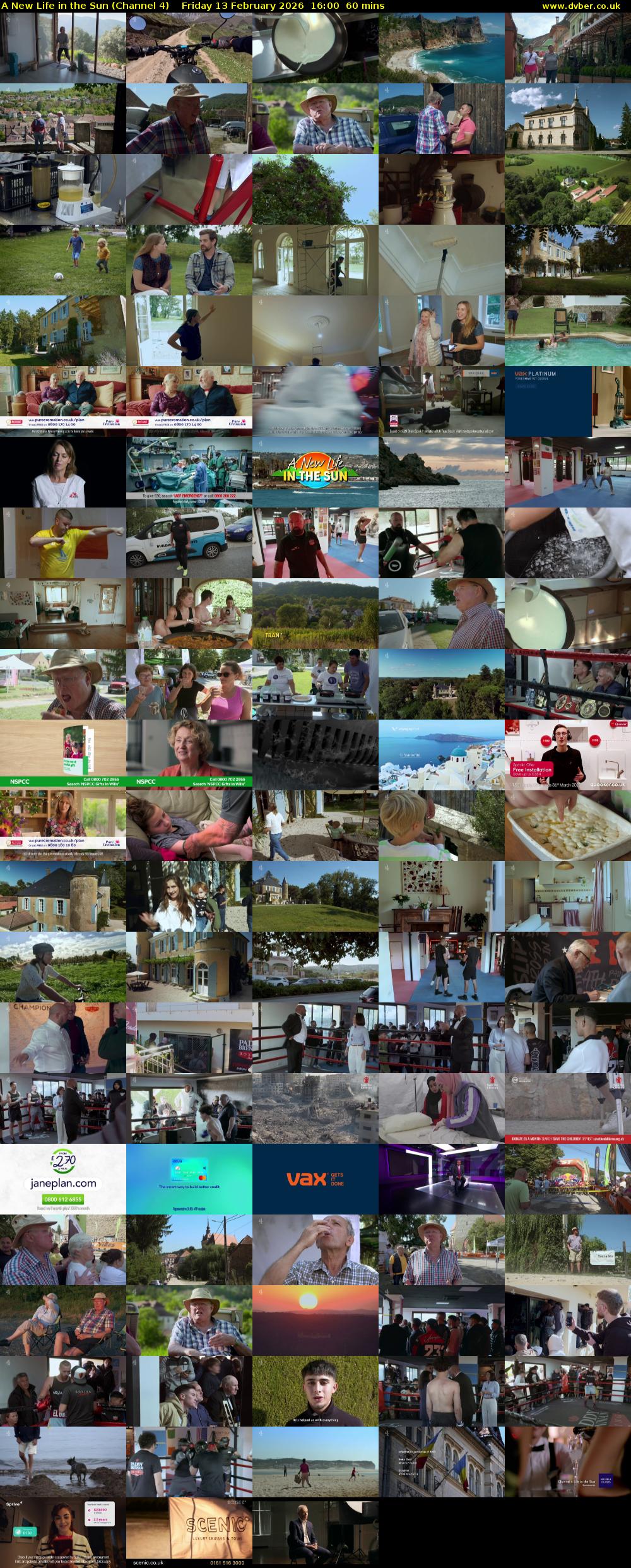 A New Life in the Sun (Channel 4) Friday 13 February 2026 16:00 - 17:00