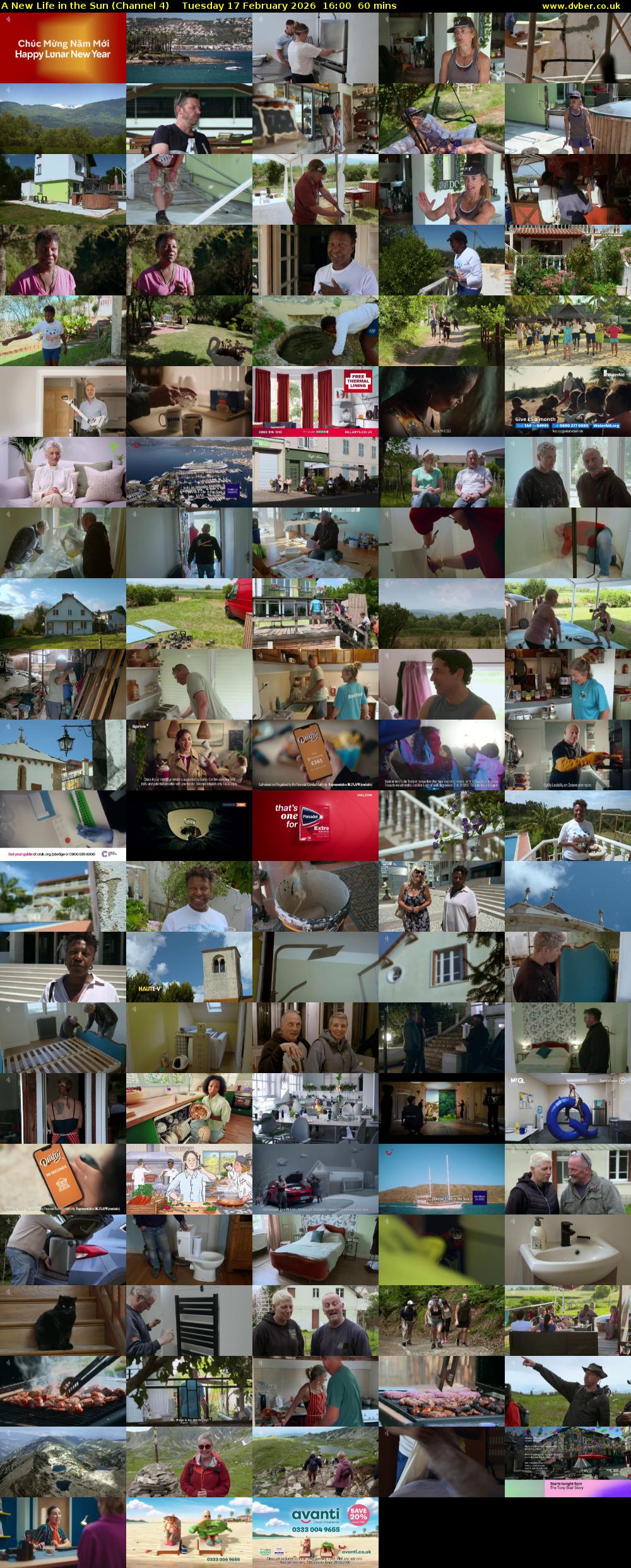 A New Life in the Sun (Channel 4) Tuesday 17 February 2026 16:00 - 17:00