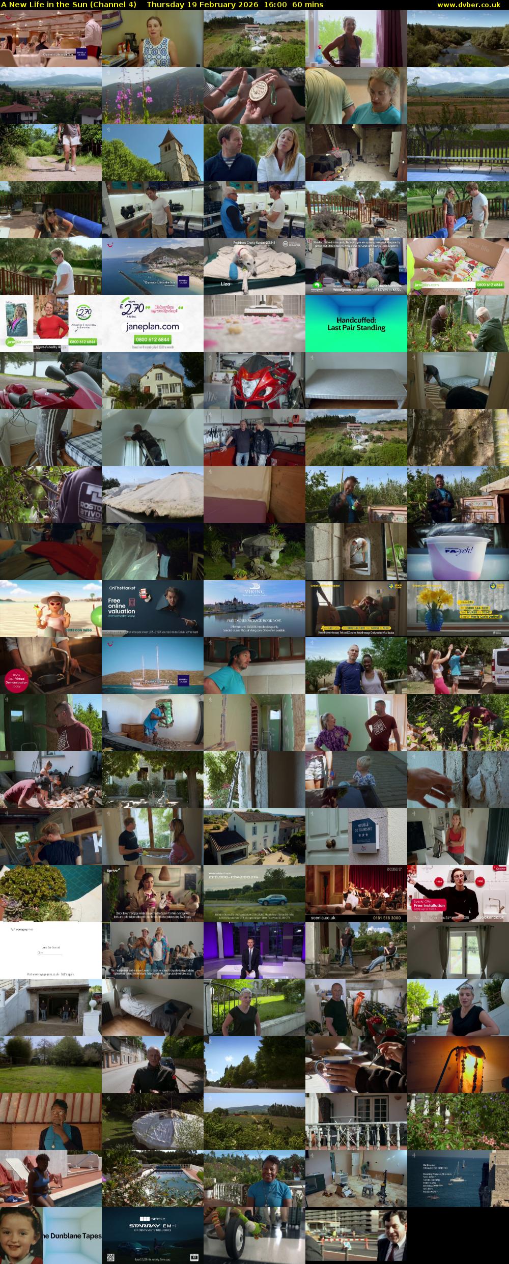 A New Life in the Sun (Channel 4) Thursday 19 February 2026 16:00 - 17:00