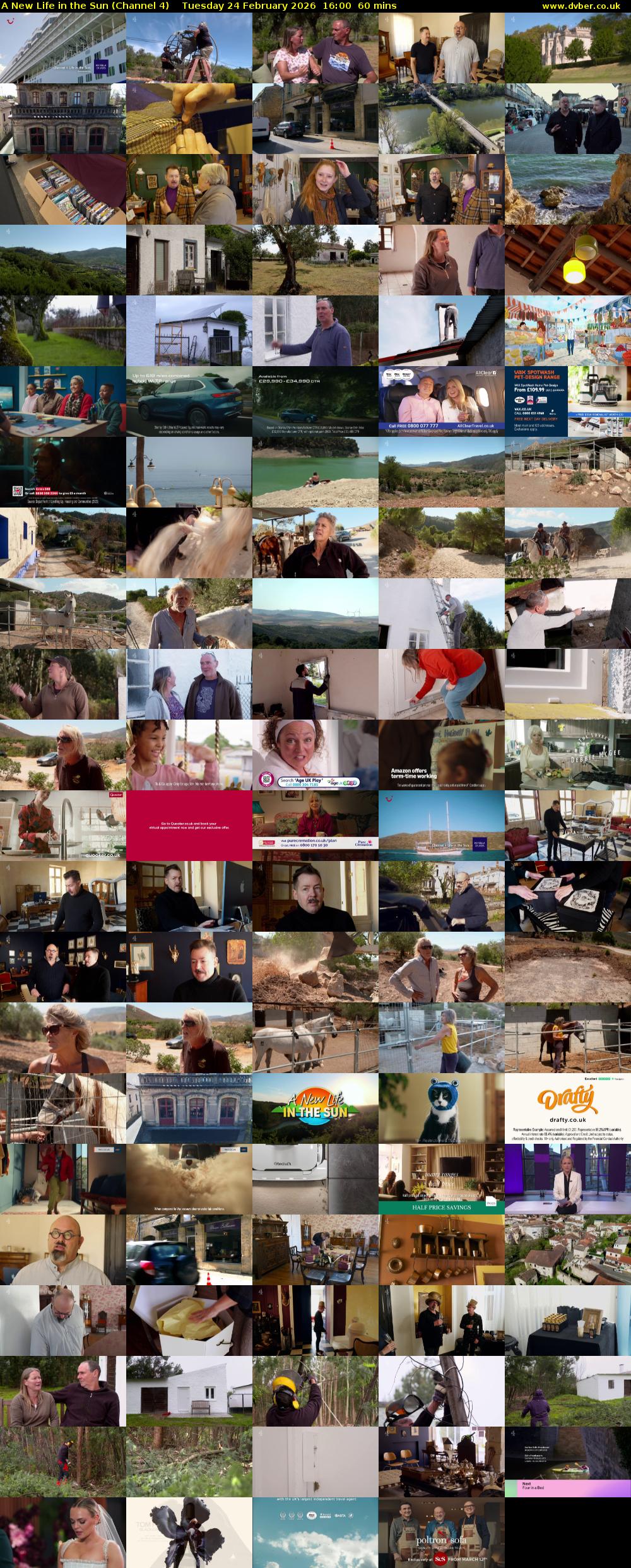 A New Life in the Sun (Channel 4) Tuesday 24 February 2026 16:00 - 17:00