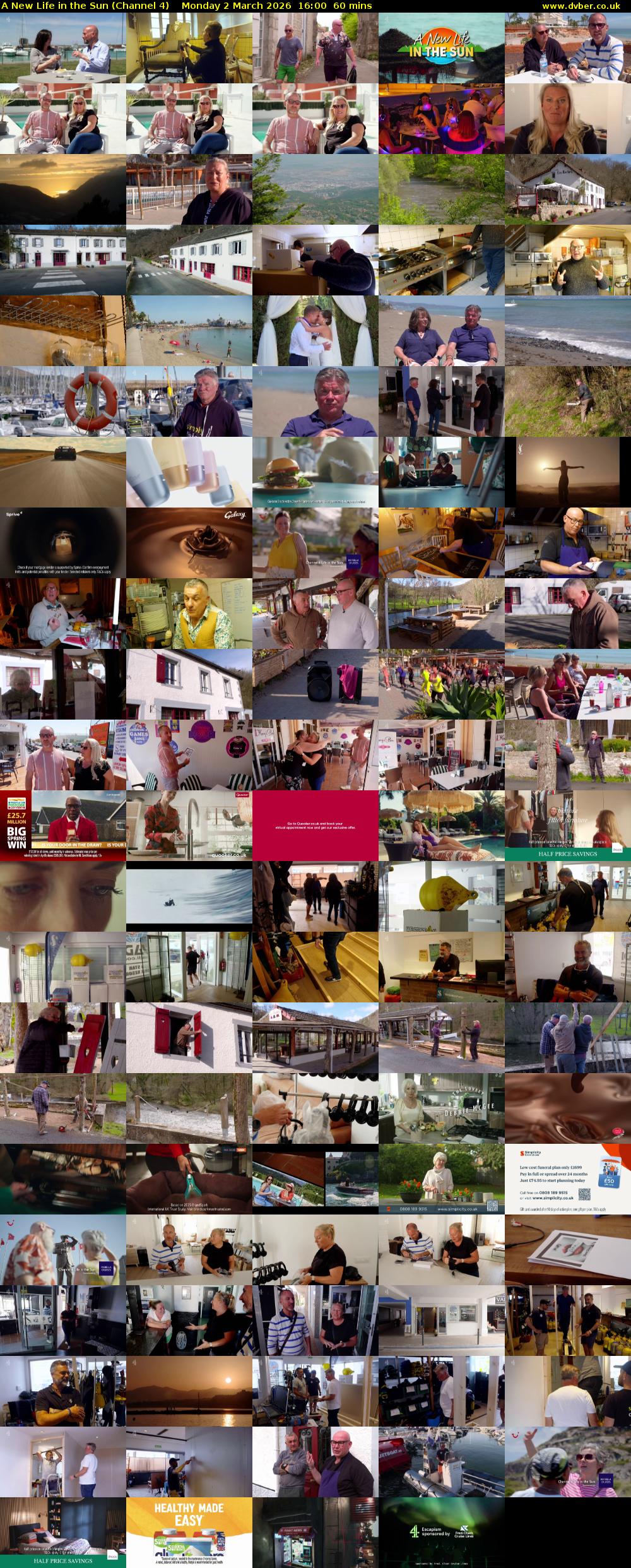 A New Life in the Sun (Channel 4) Monday 2 March 2026 16:00 - 17:00
