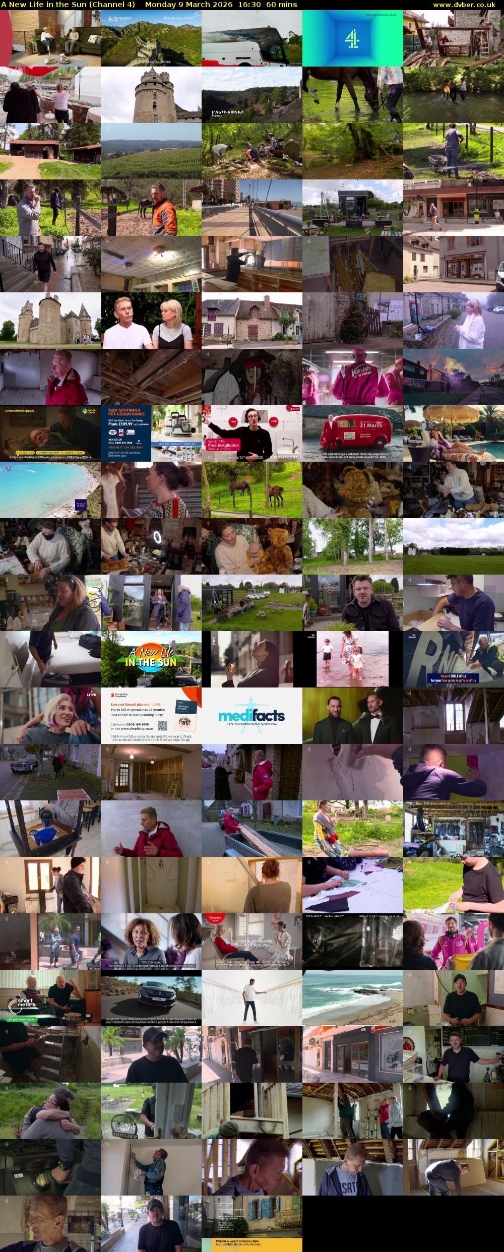 A New Life in the Sun (Channel 4) Monday 9 March 2026 16:30 - 17:30