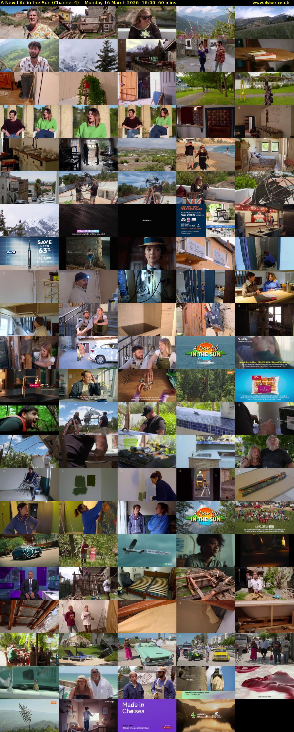 A New Life in the Sun (Channel 4) Monday 16 March 2026 16:00 - 17:00