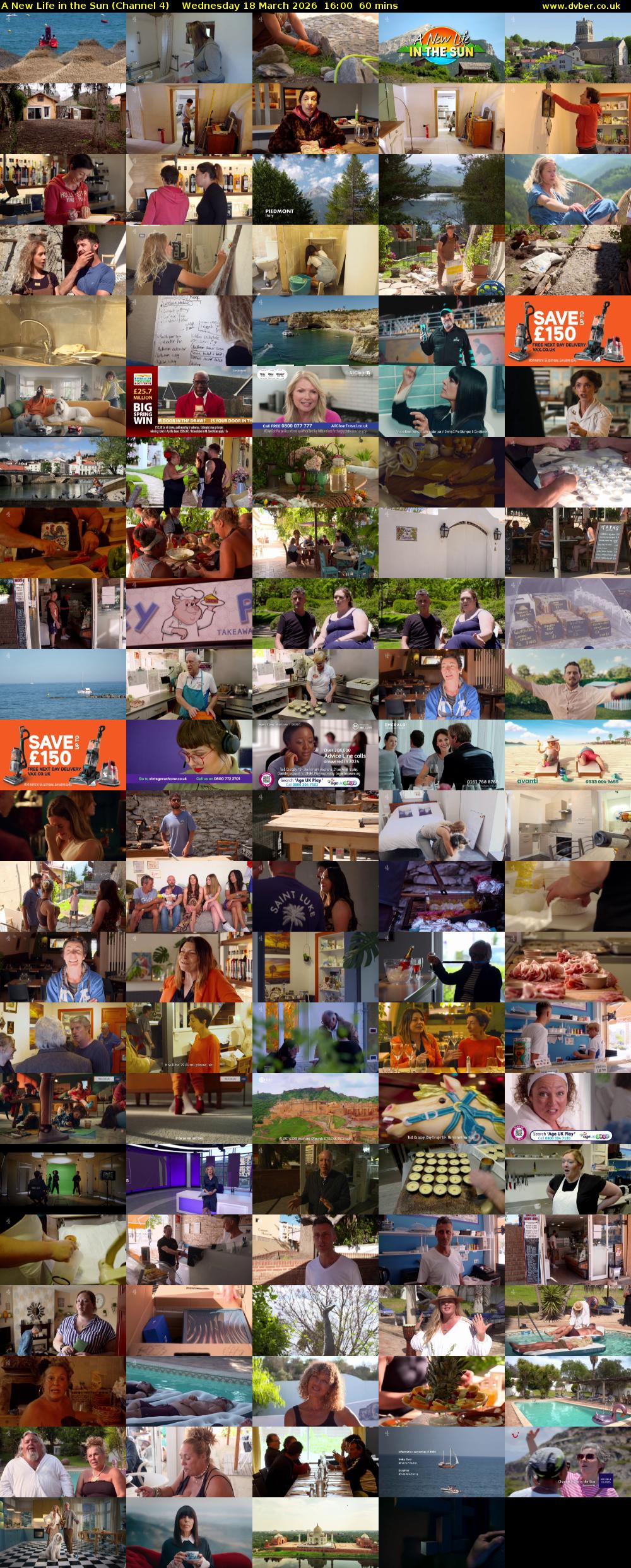 A New Life in the Sun (Channel 4) Wednesday 18 March 2026 16:00 - 17:00