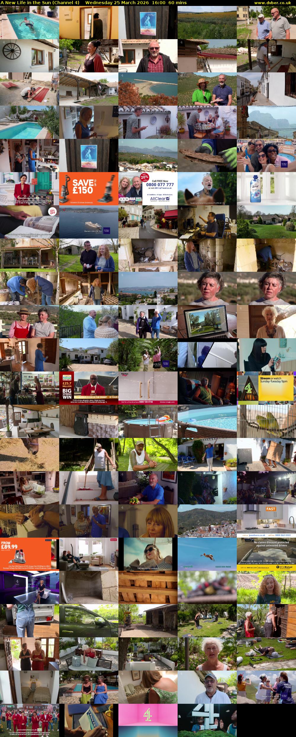 A New Life in the Sun (Channel 4) Wednesday 25 March 2026 16:00 - 17:00