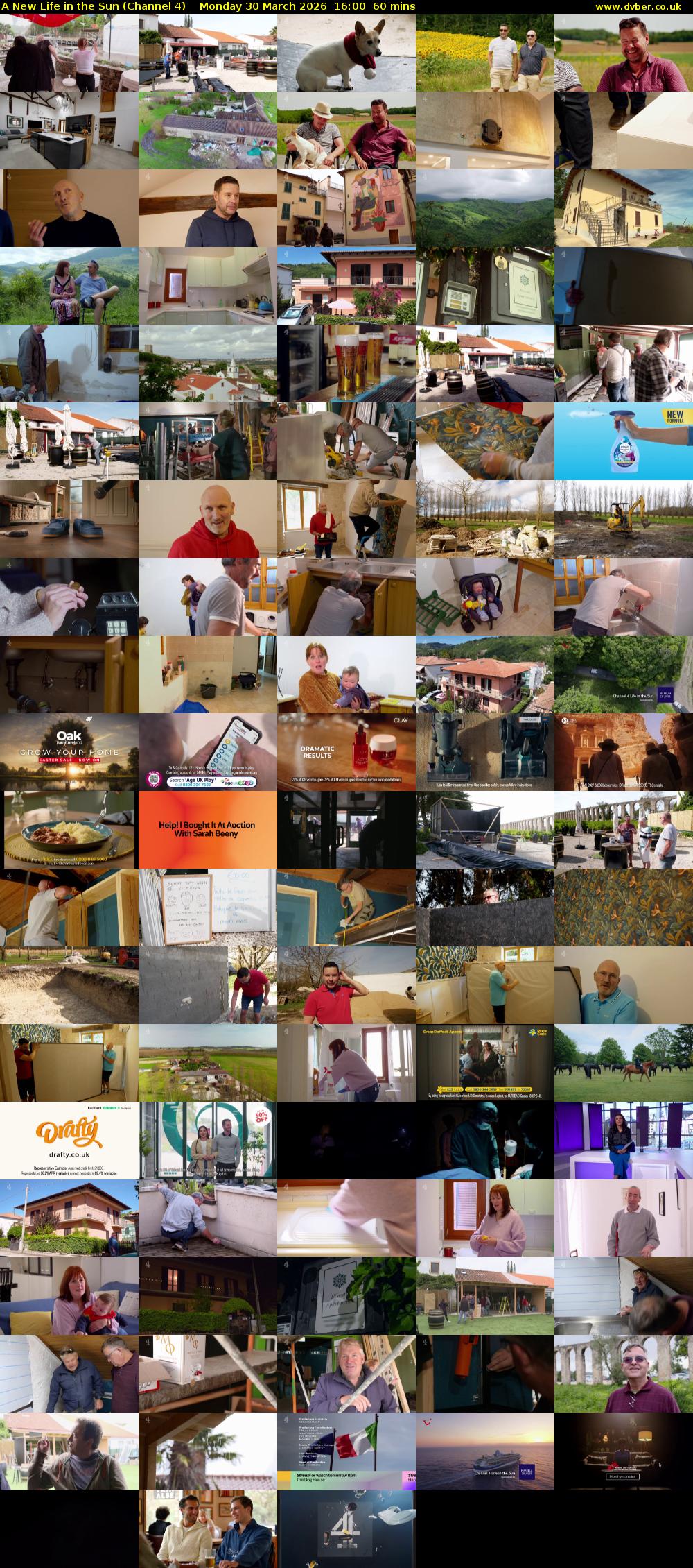 A New Life in the Sun (Channel 4) Monday 30 March 2026 16:00 - 17:00