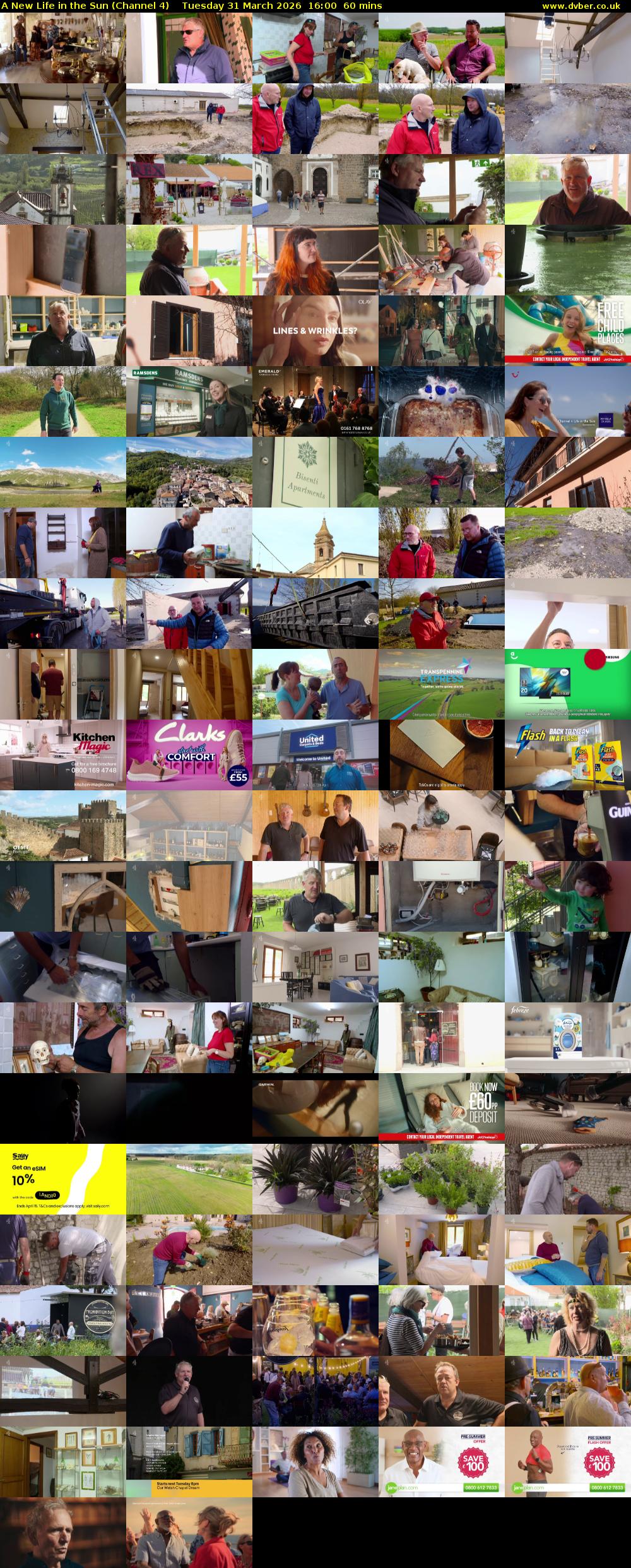 A New Life in the Sun (Channel 4) Tuesday 31 March 2026 16:00 - 17:00