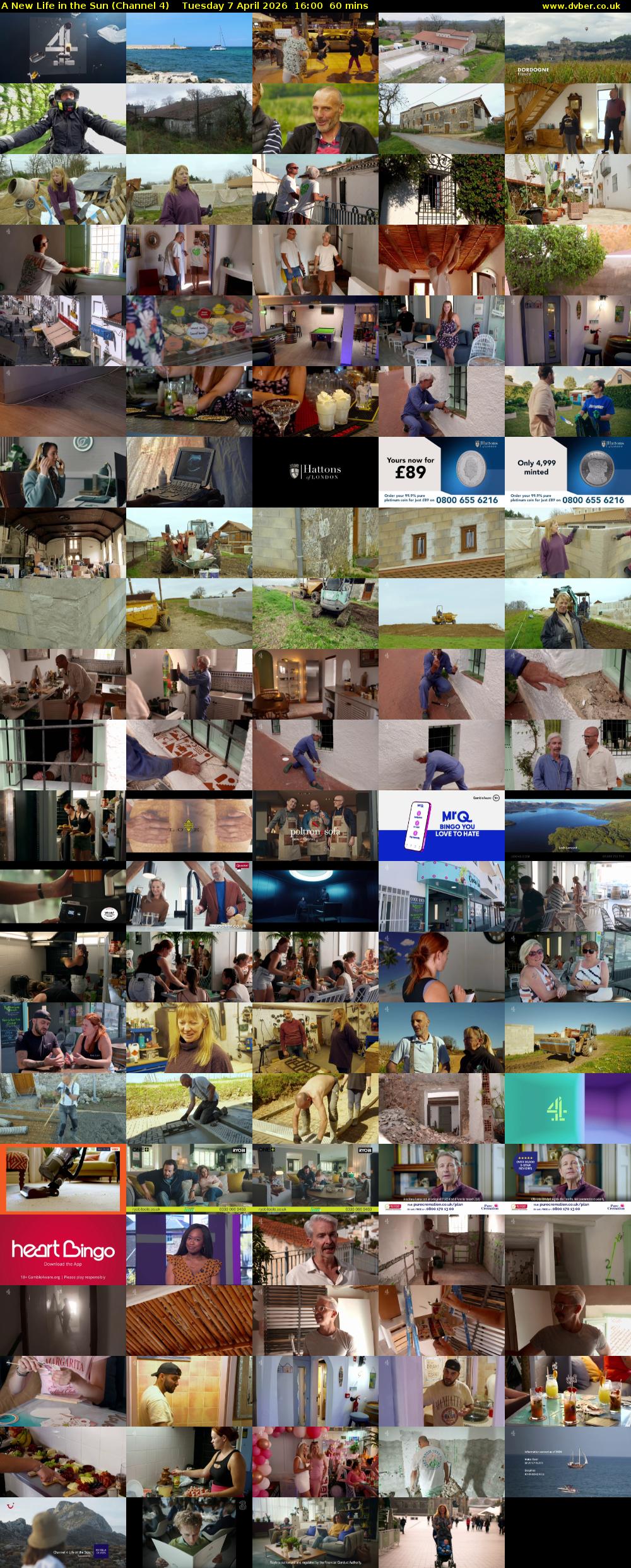 A New Life in the Sun (Channel 4) Tuesday 7 April 2026 16:00 - 17:00