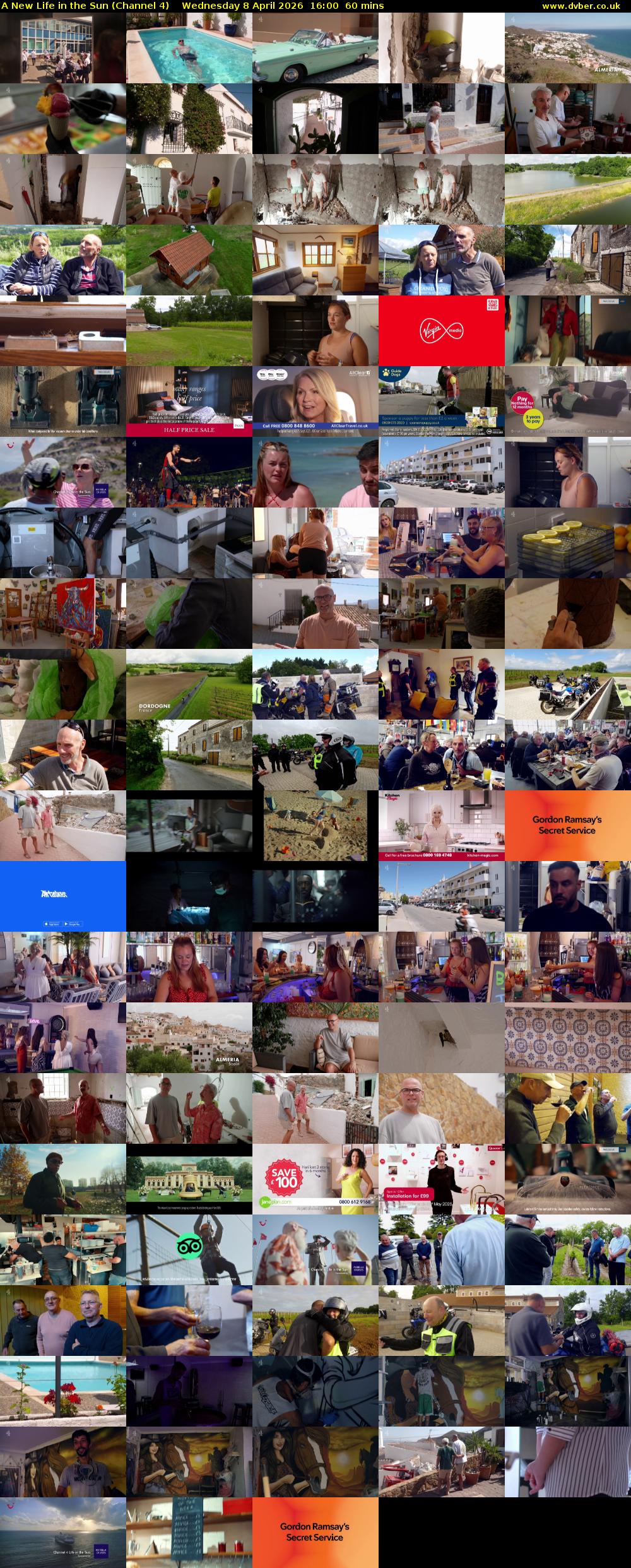 A New Life in the Sun (Channel 4) Wednesday 8 April 2026 16:00 - 17:00