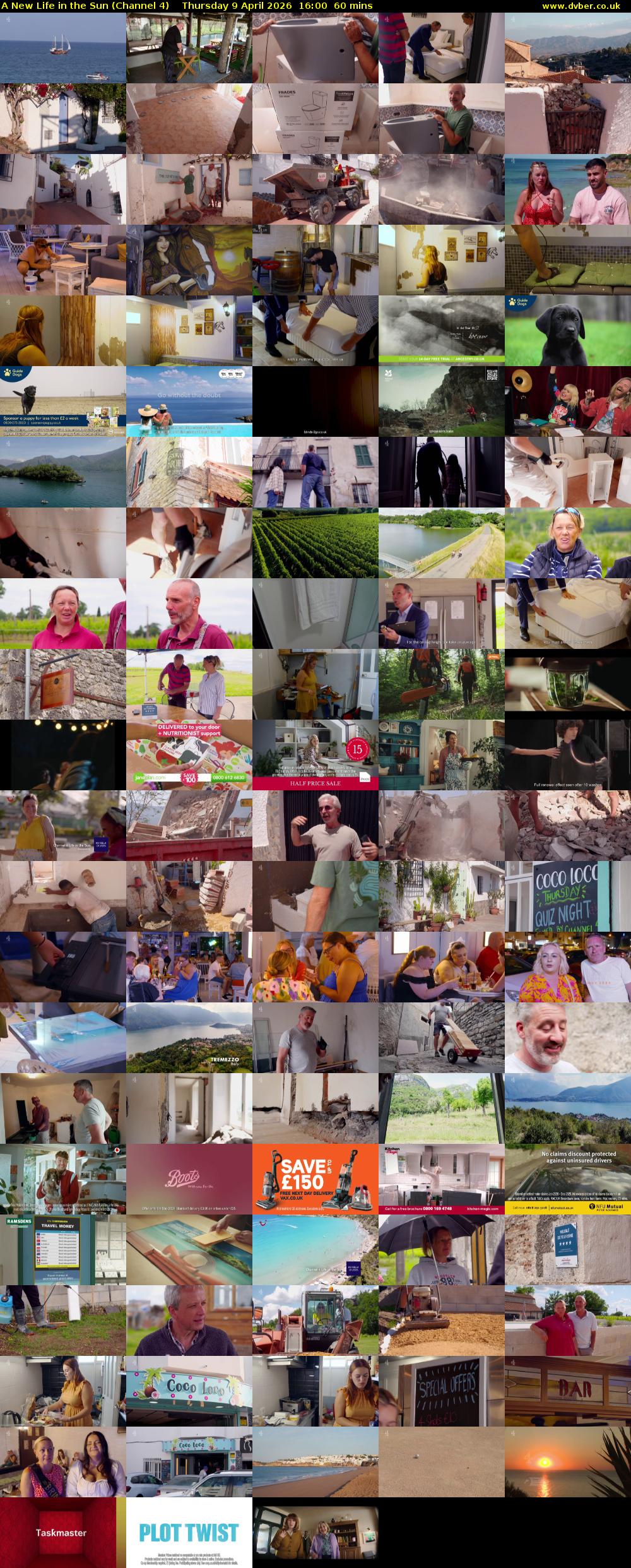 A New Life in the Sun (Channel 4) Thursday 9 April 2026 16:00 - 17:00