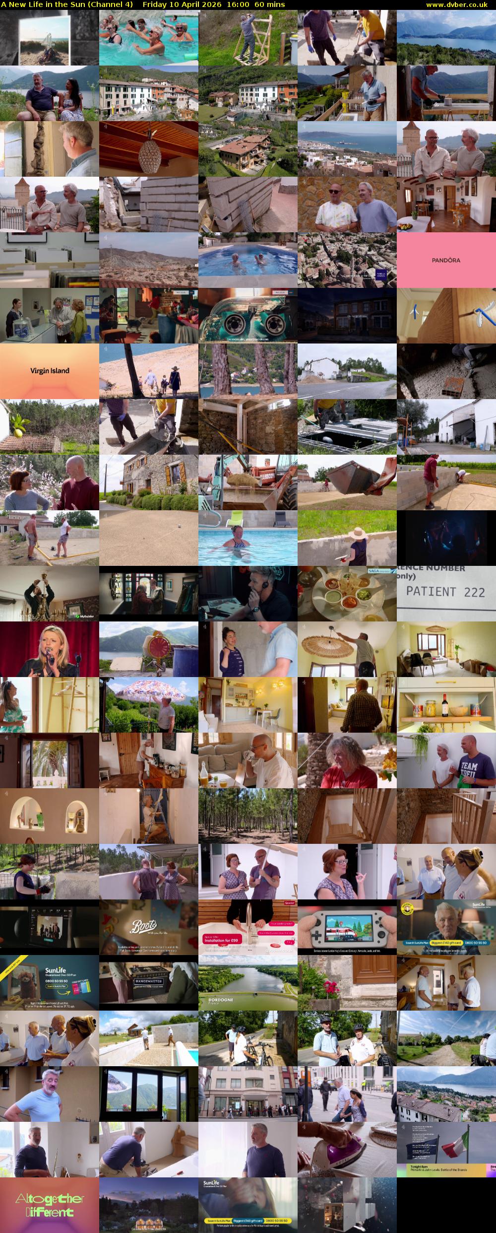 A New Life in the Sun (Channel 4) Friday 10 April 2026 16:00 - 17:00