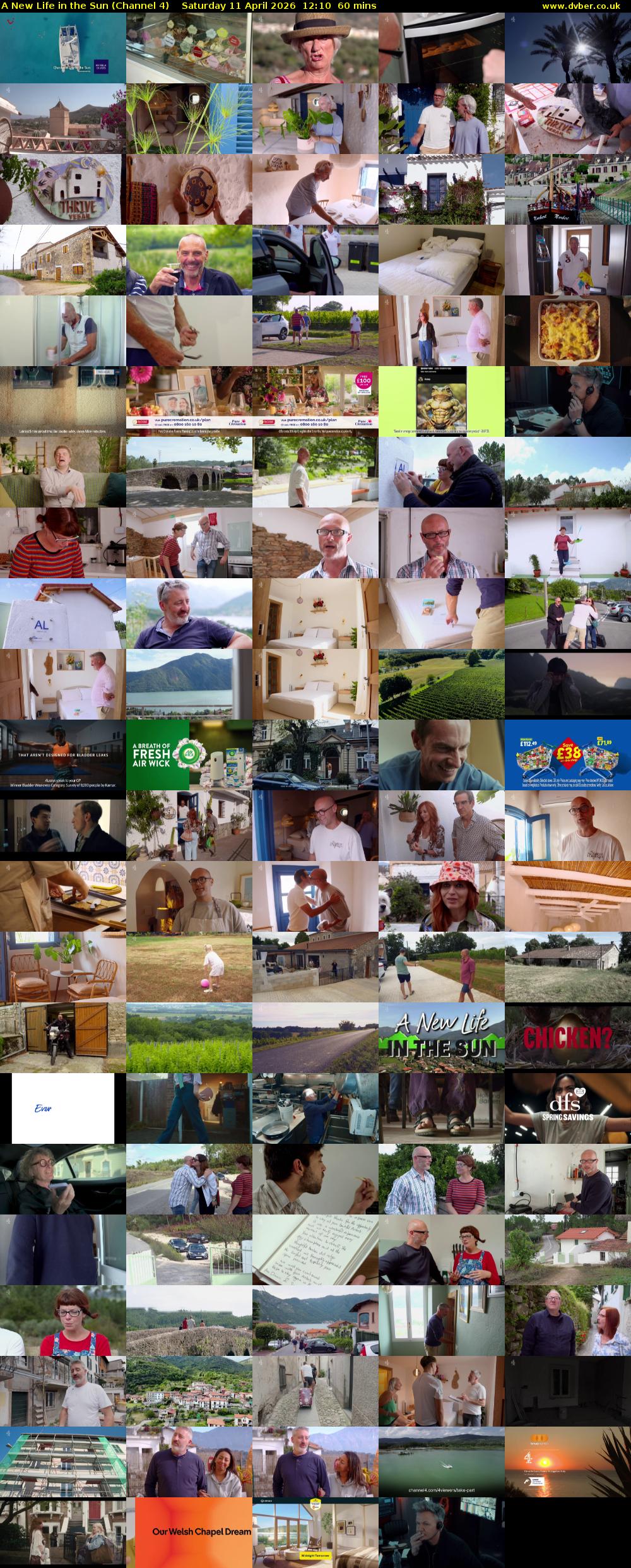 A New Life in the Sun (Channel 4) Saturday 11 April 2026 12:10 - 13:10