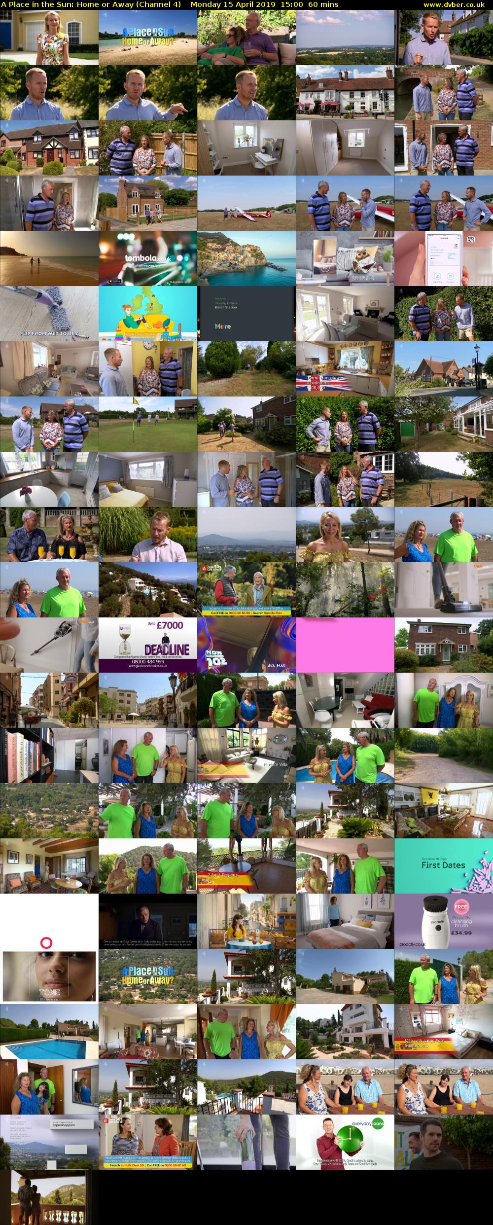 A Place in the Sun: Home or Away (Channel 4) Monday 15 April 2019 15:00 - 16:00