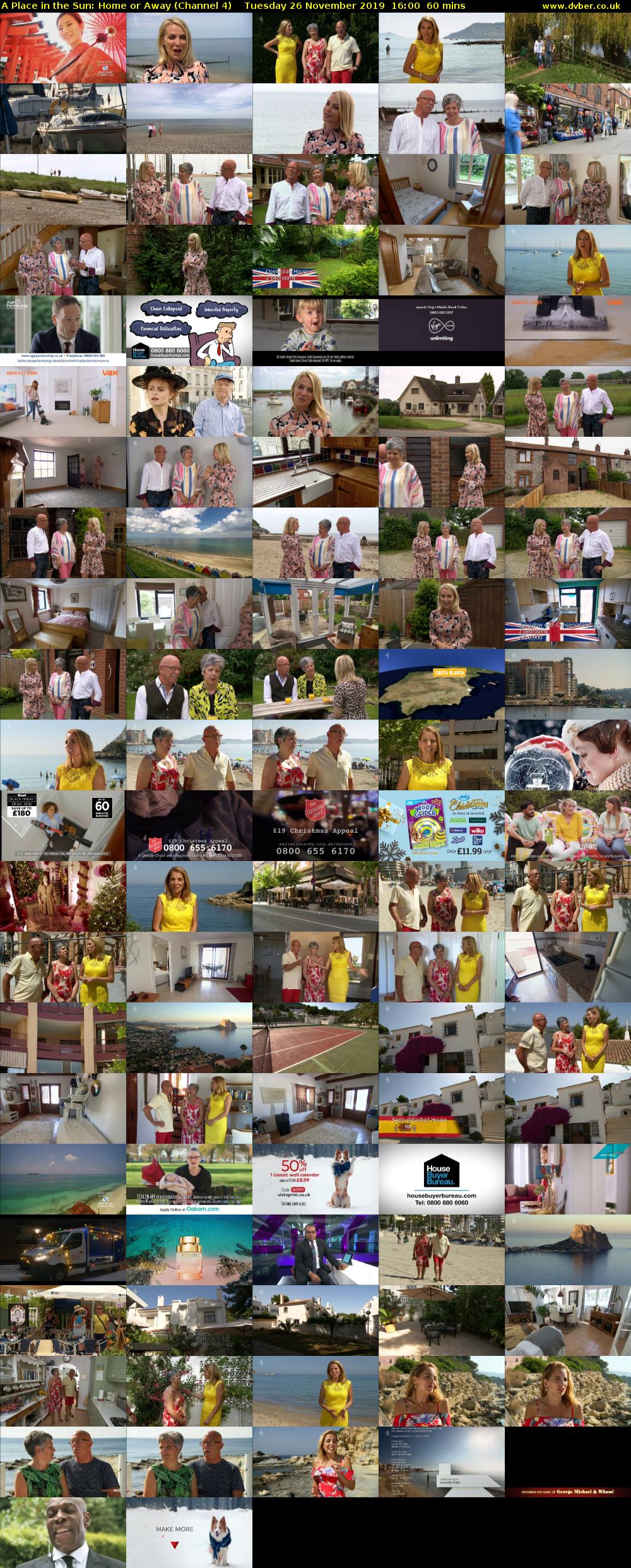 A Place in the Sun: Home or Away (Channel 4) Tuesday 26 November 2019 16:00 - 17:00