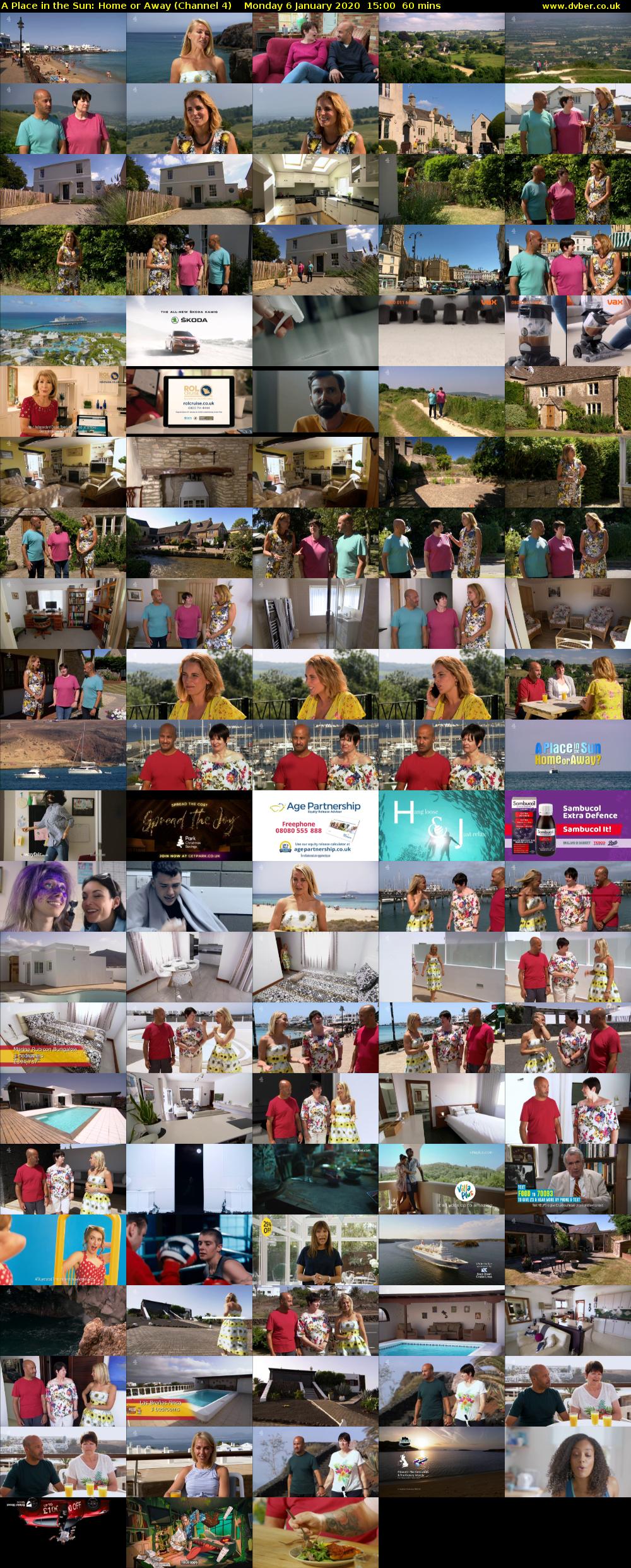 A Place in the Sun: Home or Away (Channel 4) Monday 6 January 2020 15:00 - 16:00