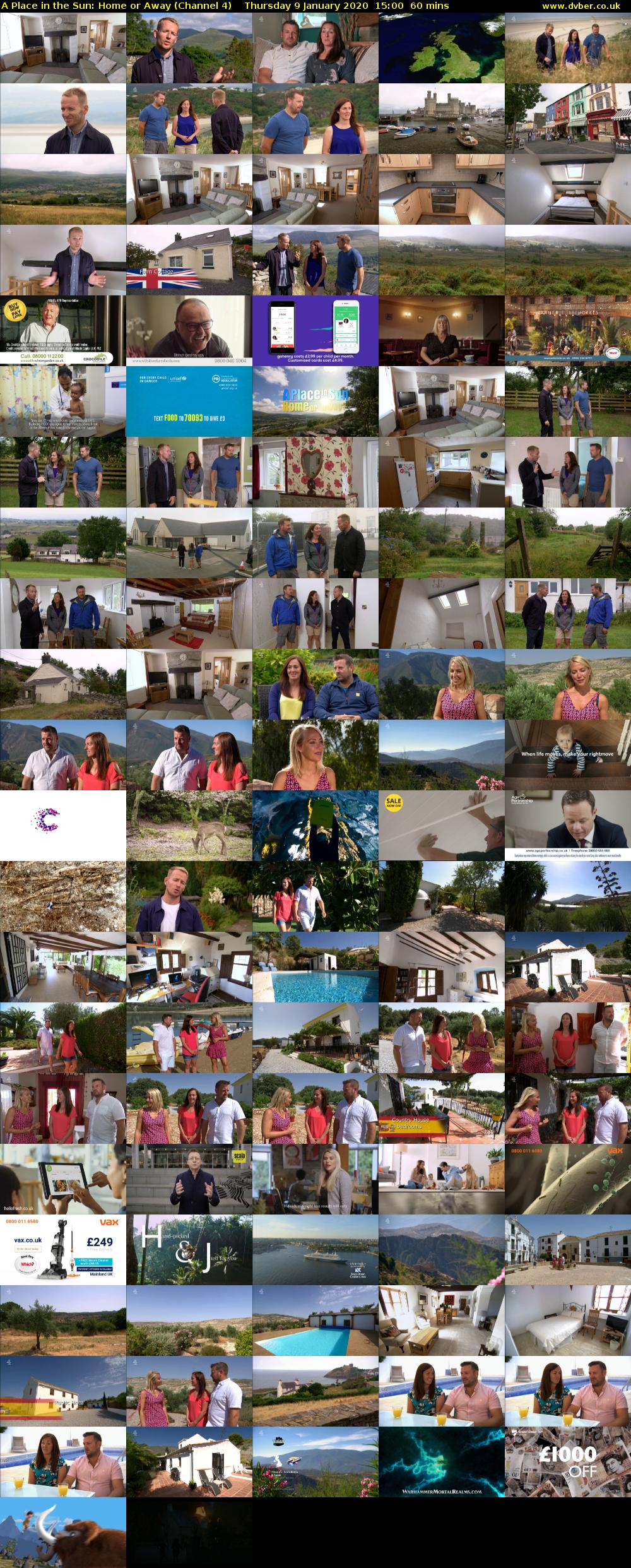A Place in the Sun: Home or Away (Channel 4) Thursday 9 January 2020 15:00 - 16:00