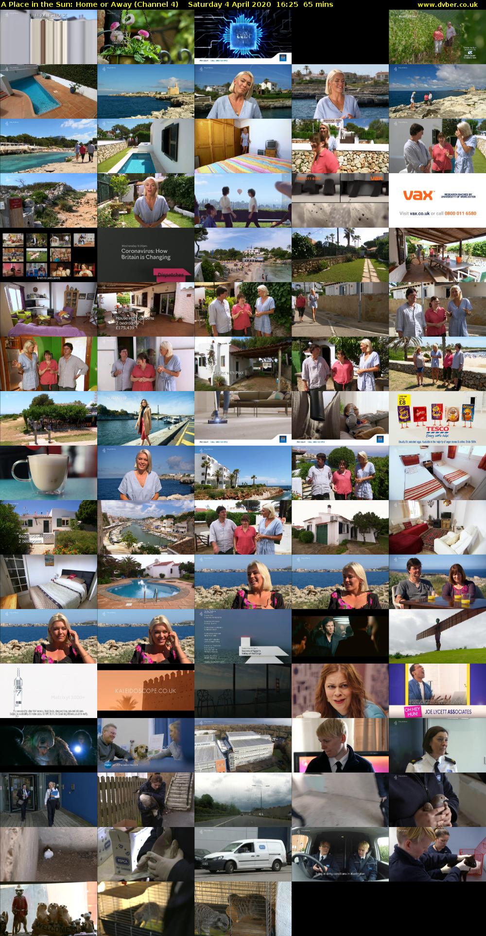 A Place in the Sun: Home or Away (Channel 4) Saturday 4 April 2020 16:25 - 17:30
