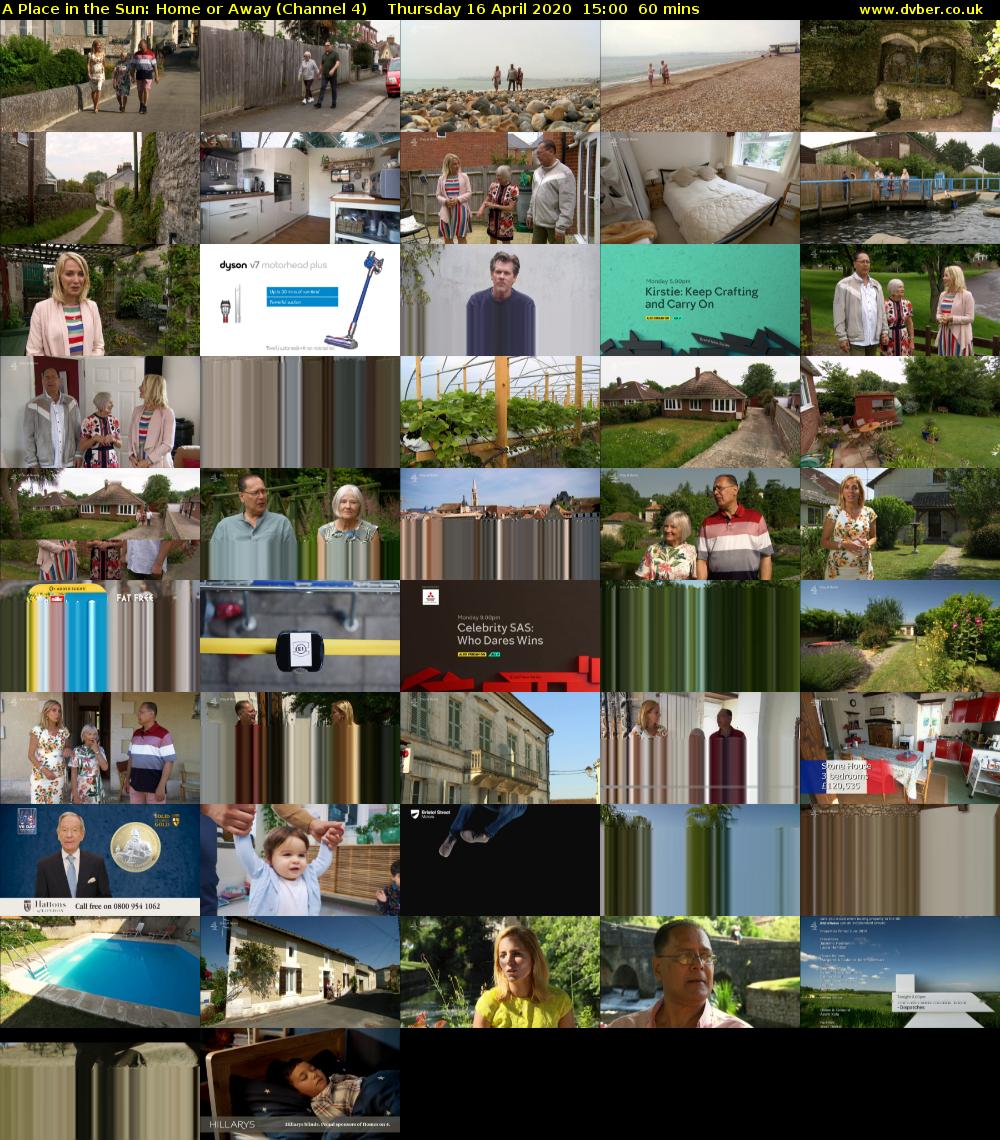 A Place in the Sun: Home or Away (Channel 4) Thursday 16 April 2020 15:00 - 16:00