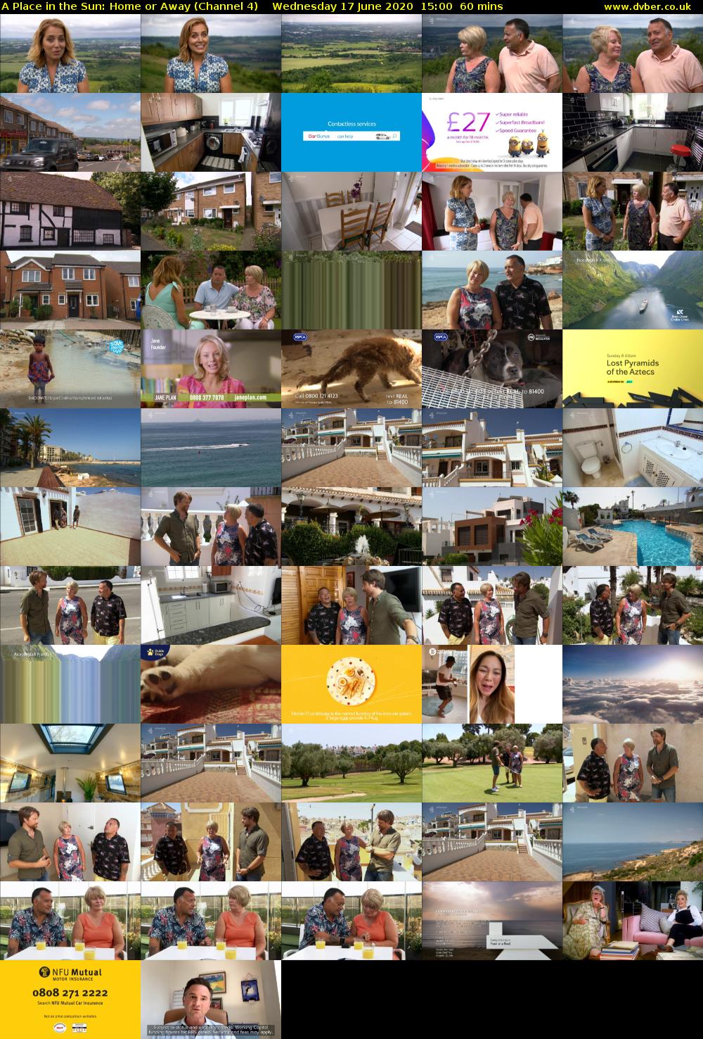 A Place in the Sun: Home or Away (Channel 4) Wednesday 17 June 2020 15:00 - 16:00