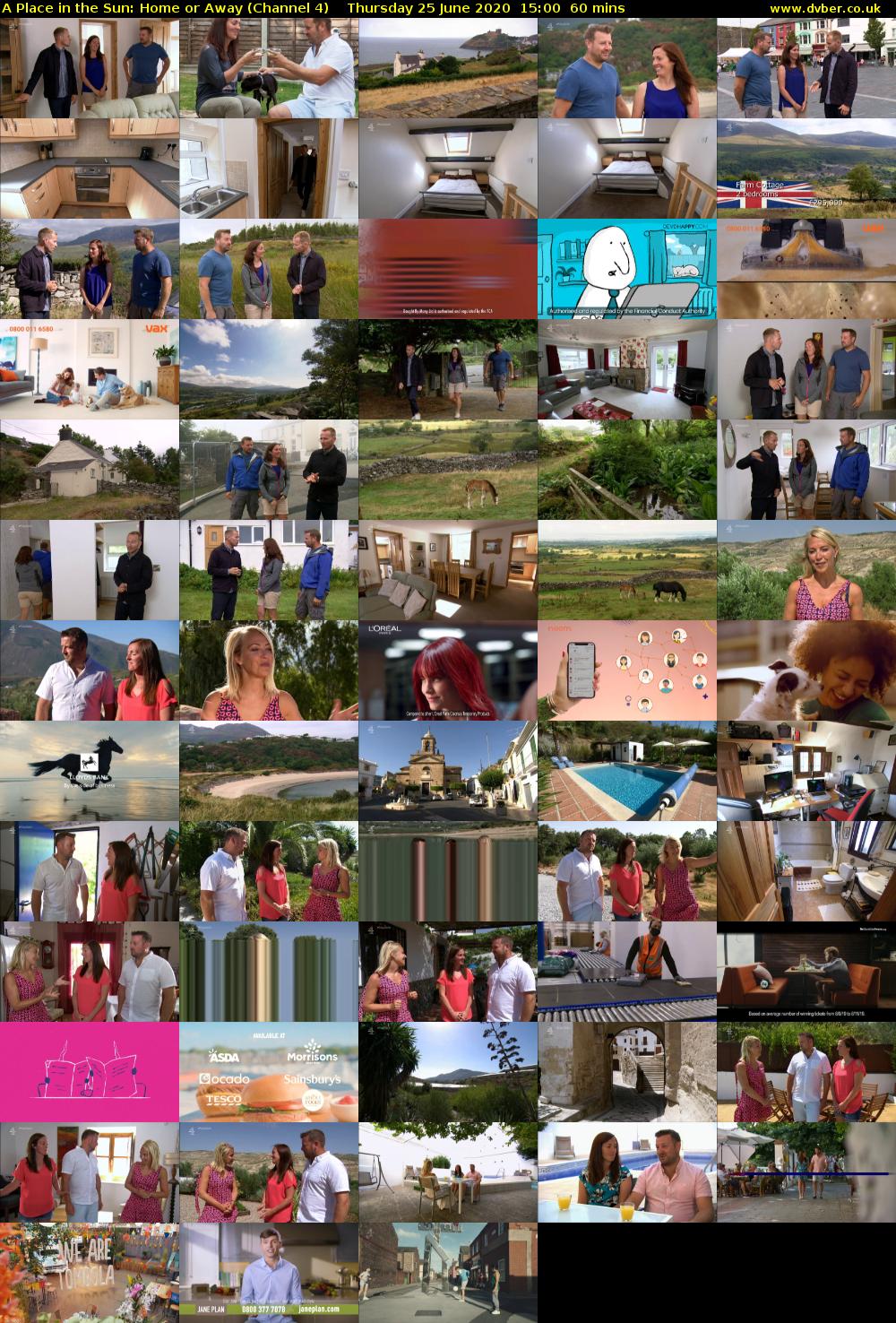 A Place in the Sun: Home or Away (Channel 4) Thursday 25 June 2020 15:00 - 16:00