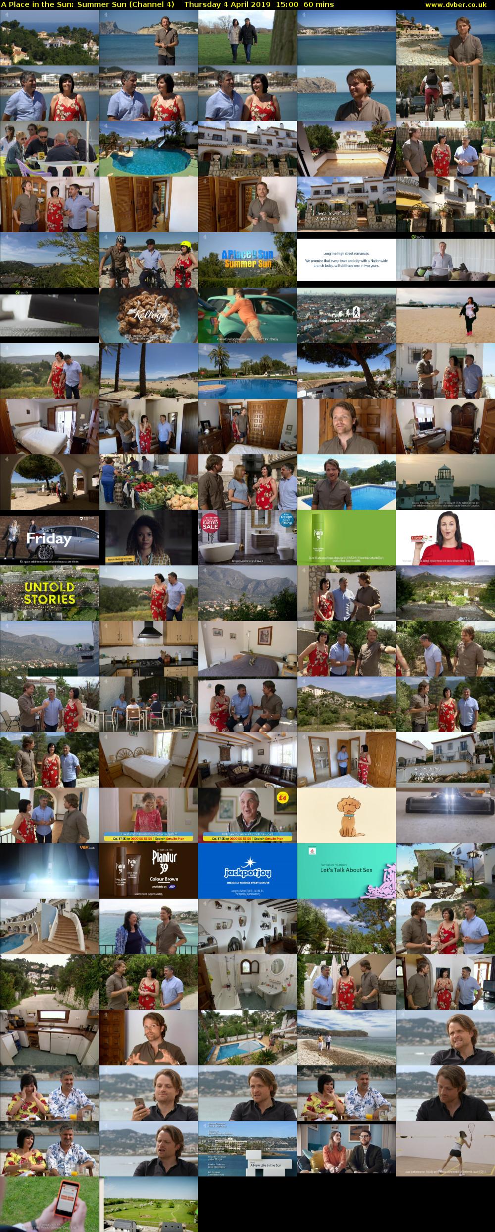 A Place in the Sun: Summer Sun (Channel 4) Thursday 4 April 2019 15:00 - 16:00