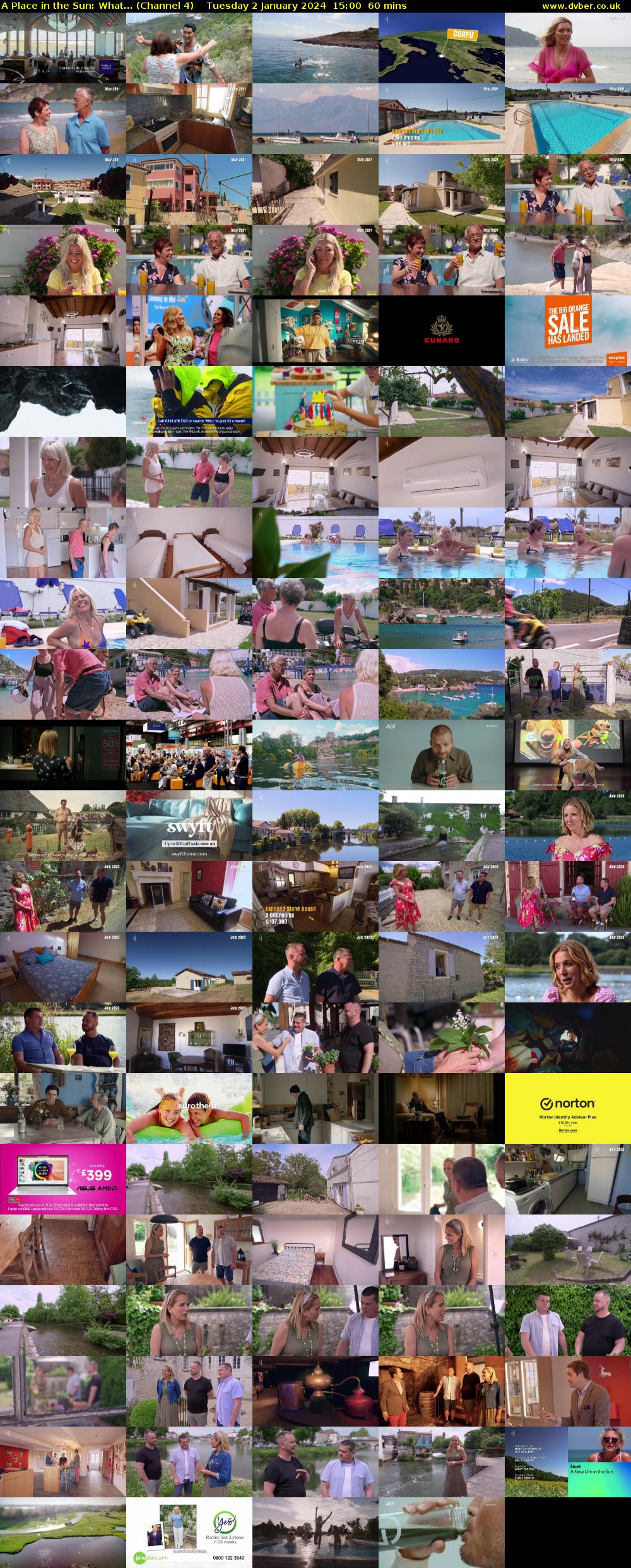 A Place in the Sun: What... (Channel 4) Tuesday 2 January 2024 15:00 - 16:00