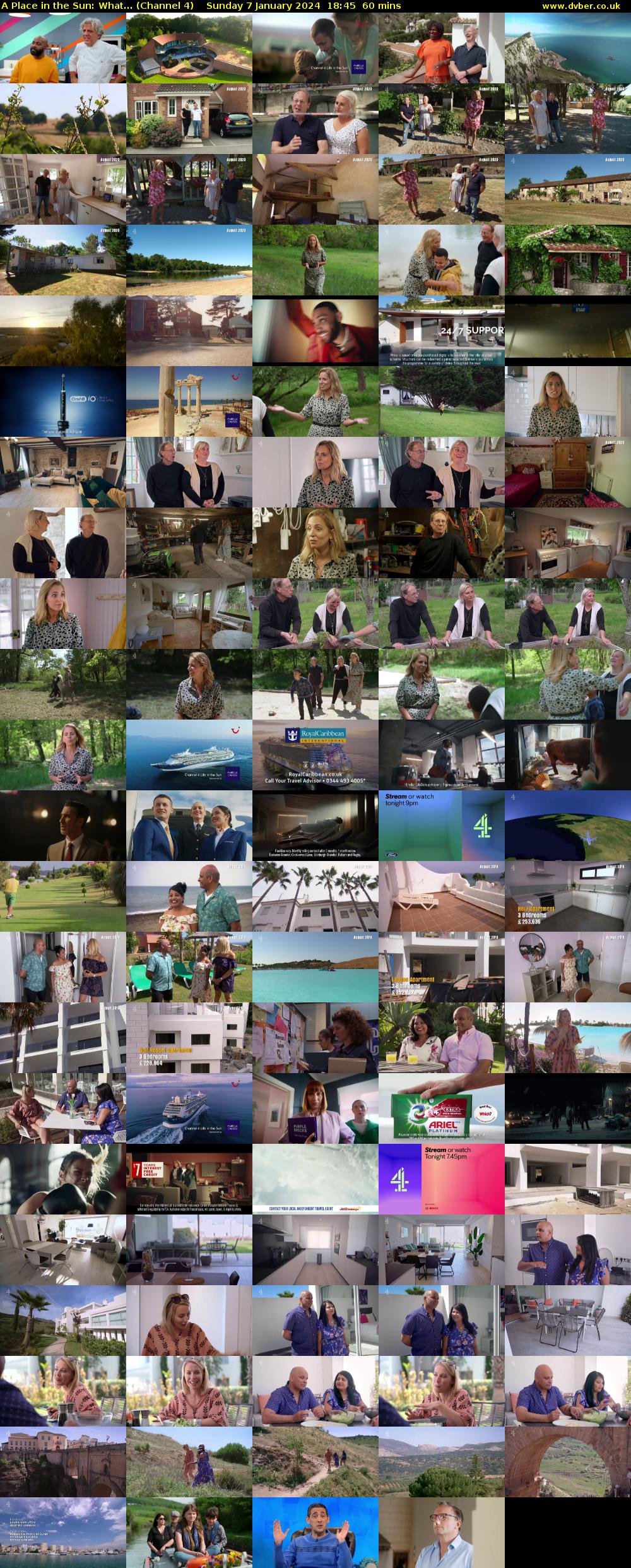 A Place in the Sun: What... (Channel 4) Sunday 7 January 2024 18:45 - 19:45
