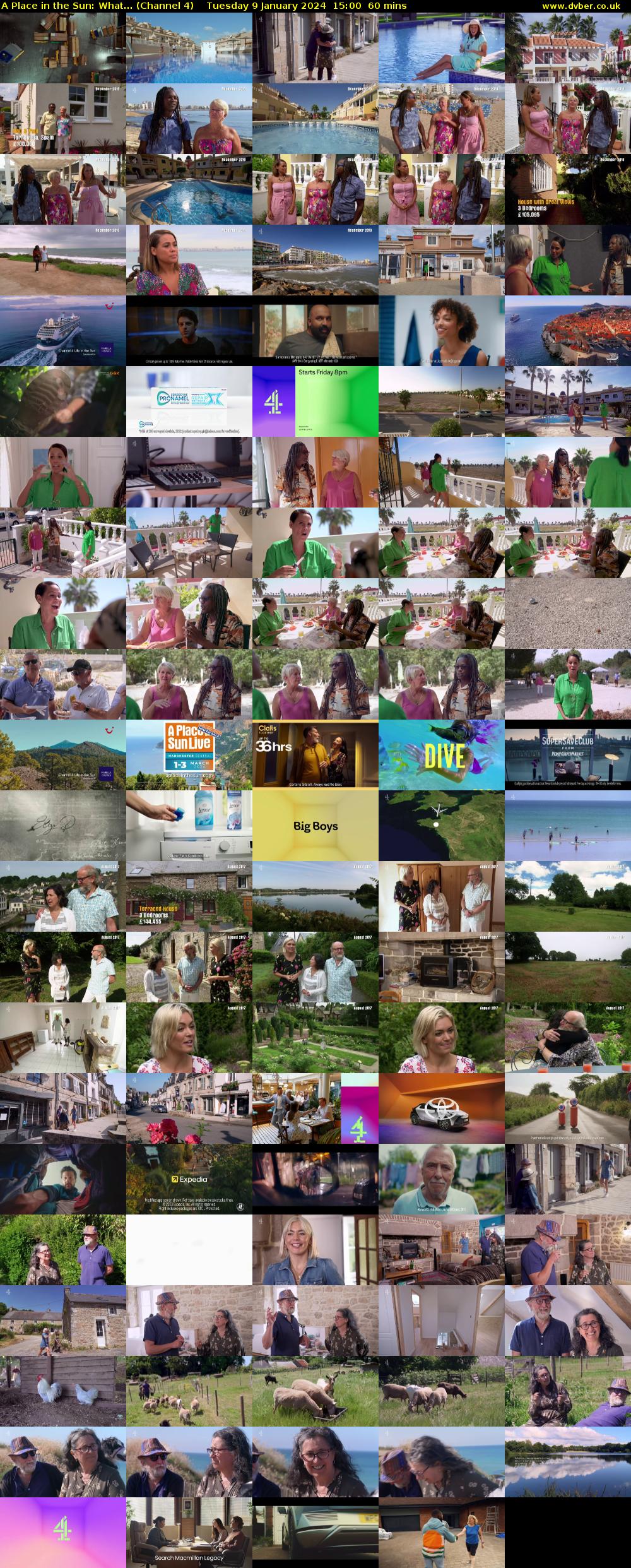 A Place in the Sun: What... (Channel 4) Tuesday 9 January 2024 15:00 - 16:00
