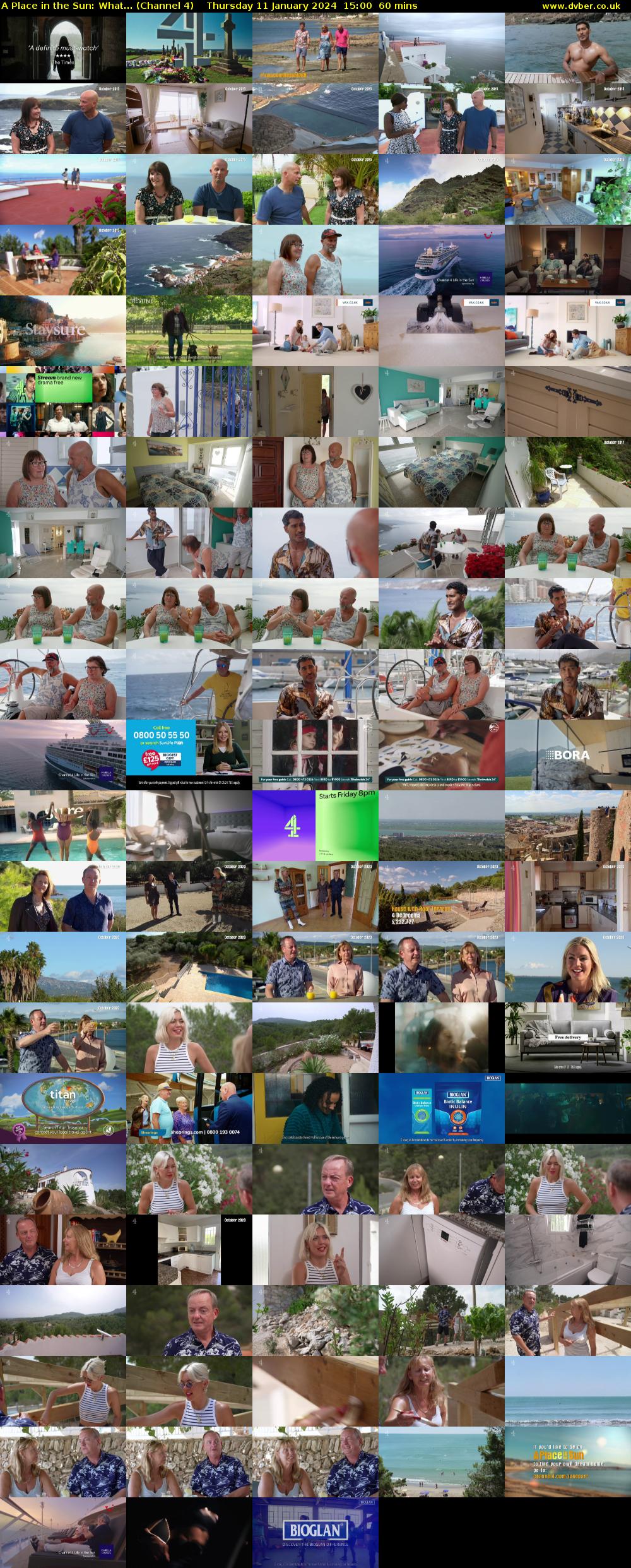 A Place in the Sun: What... (Channel 4) Thursday 11 January 2024 15:00 - 16:00