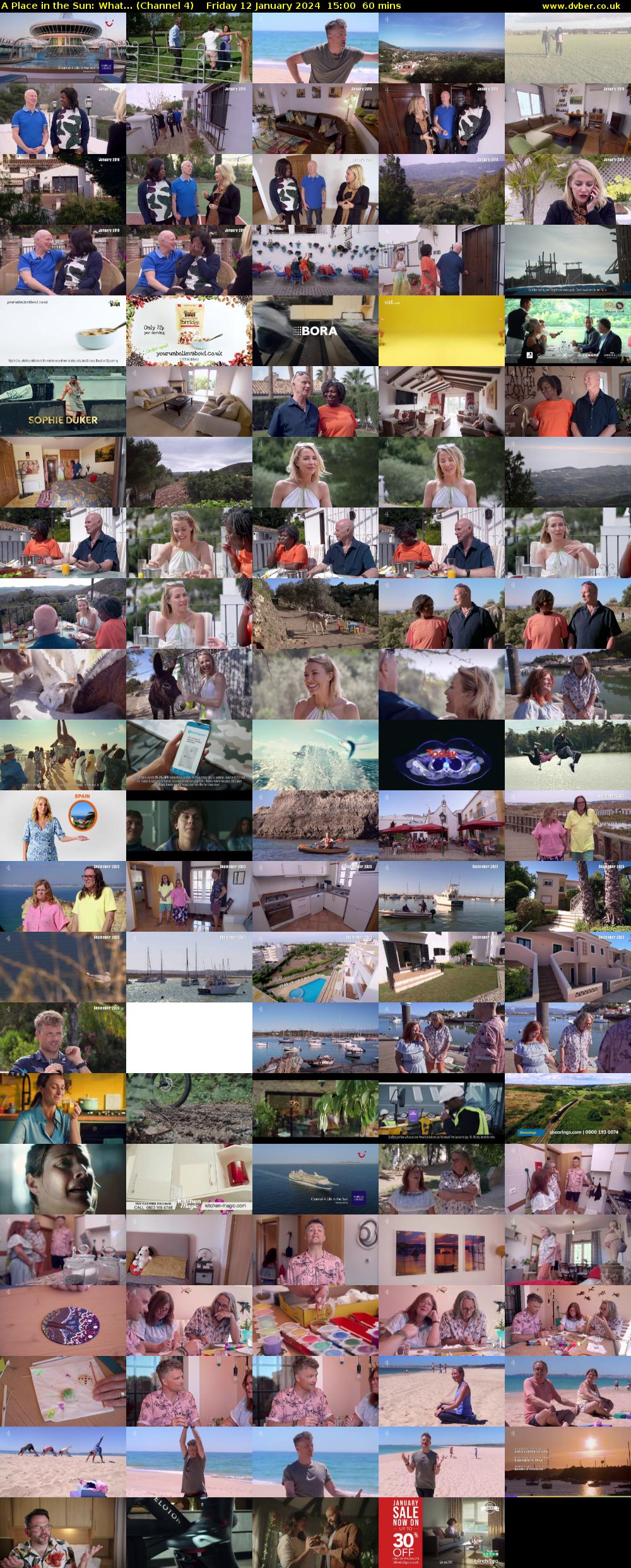 A Place in the Sun: What... (Channel 4) Friday 12 January 2024 15:00 - 16:00