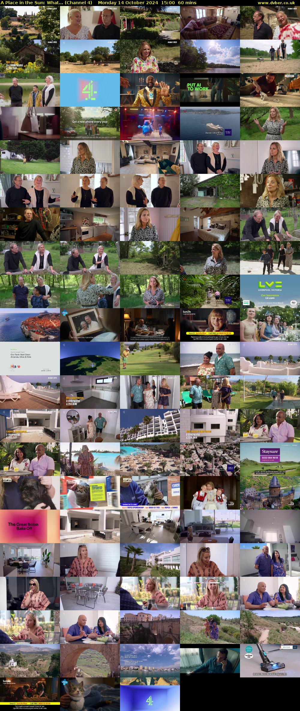 A Place in the Sun: What... (Channel 4) Monday 14 October 2024 15:00 - 16:00