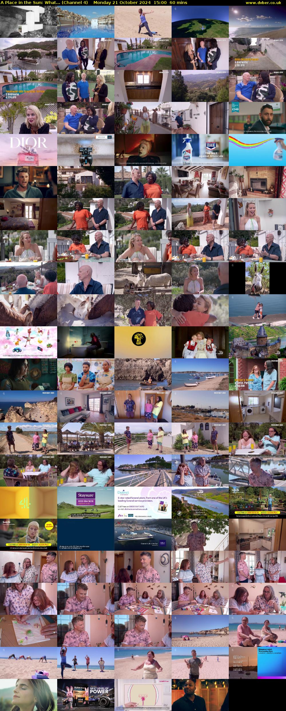 A Place in the Sun: What... (Channel 4) Monday 21 October 2024 15:00 - 16:00