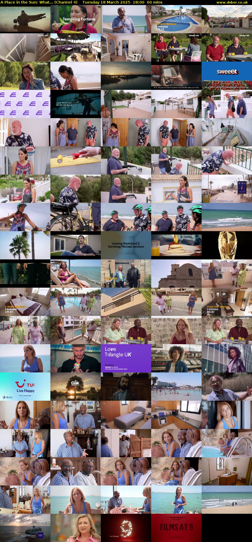 A Place in the Sun: What... (Channel 4) Tuesday 18 March 2025 18:00 - 19:00