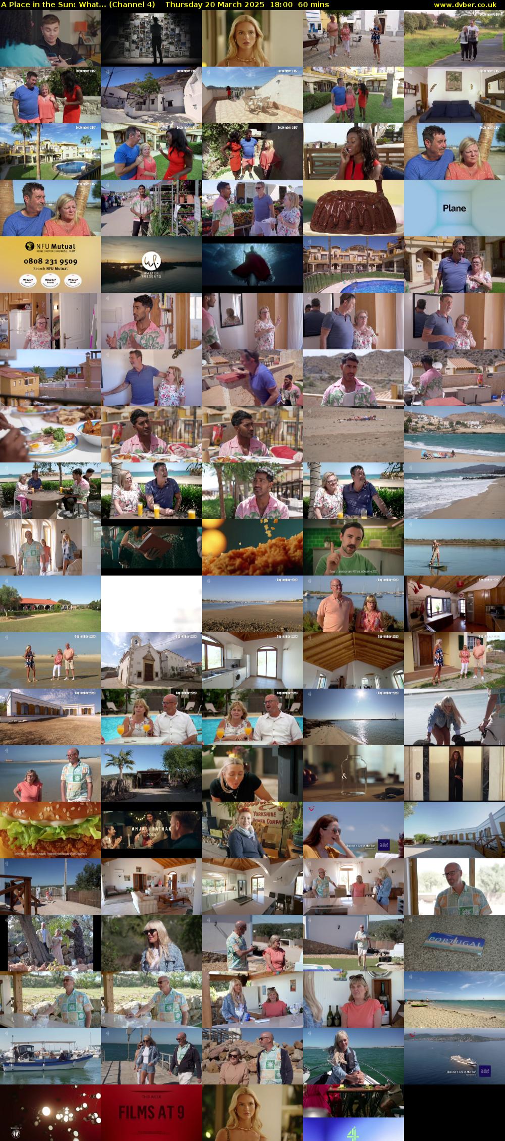 A Place in the Sun: What... (Channel 4) Thursday 20 March 2025 18:00 - 19:00