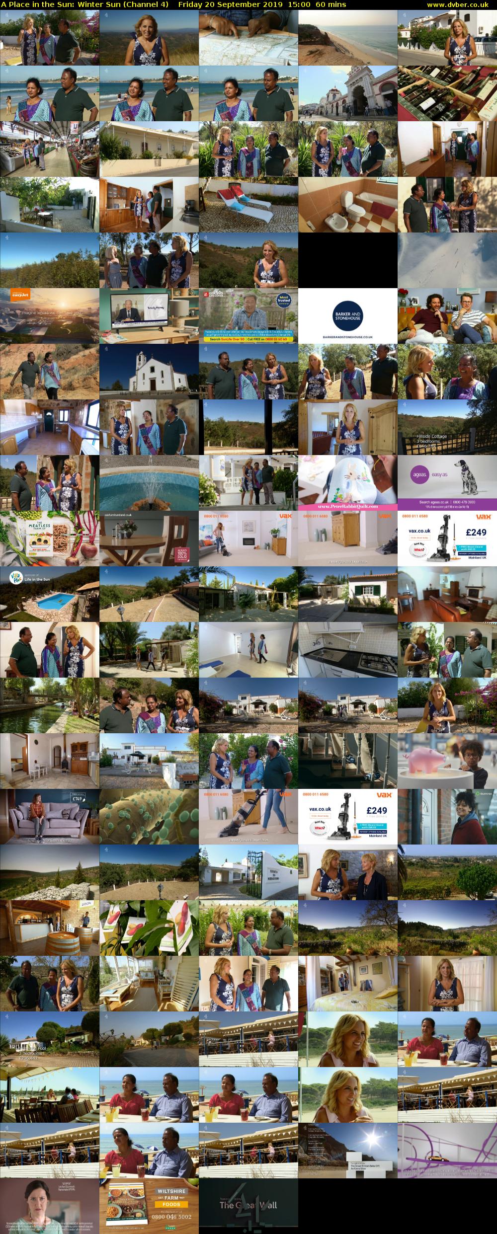 A Place in the Sun: Winter Sun (Channel 4) Friday 20 September 2019 15:00 - 16:00