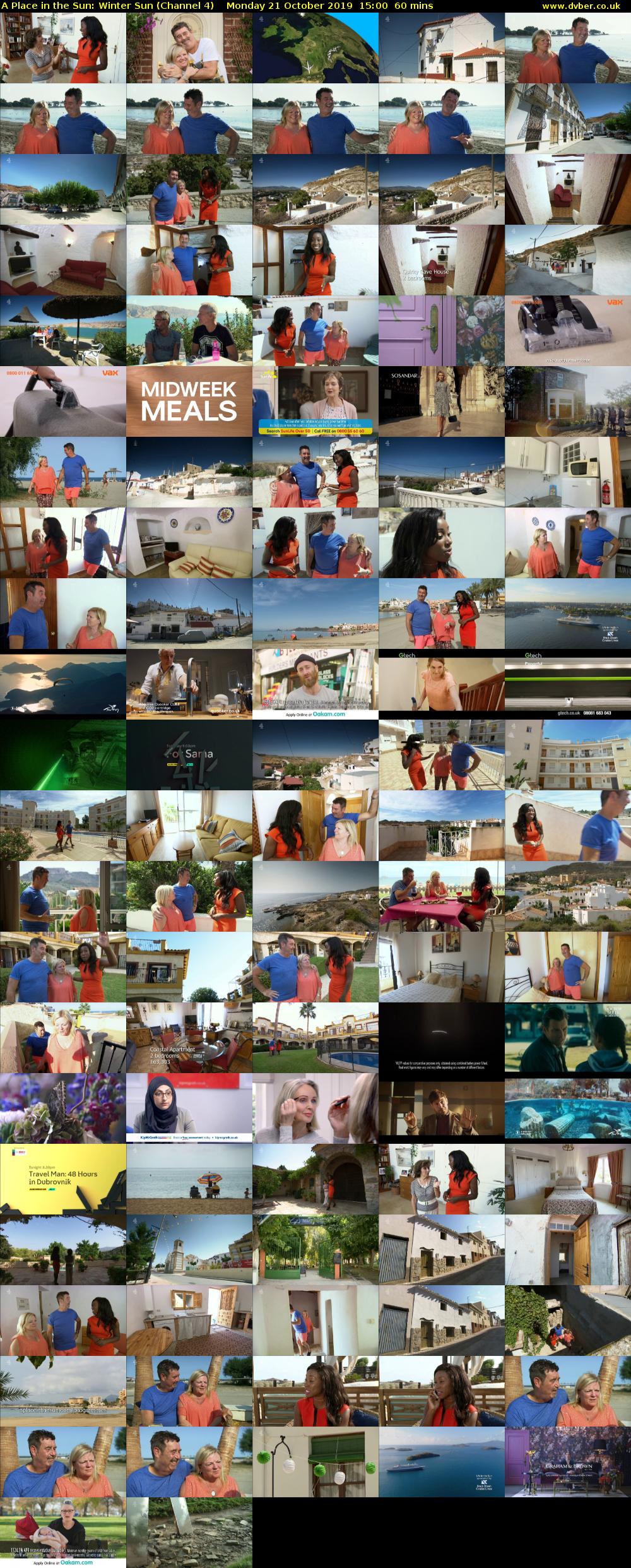 A Place in the Sun: Winter Sun (Channel 4) Monday 21 October 2019 15:00 - 16:00