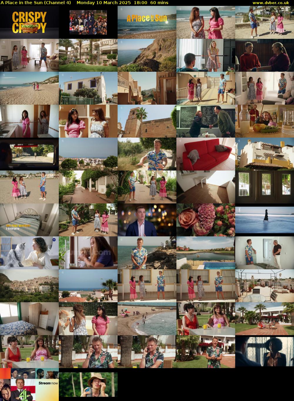 A Place in the Sun (Channel 4) Monday 10 March 2025 18:00 - 19:00