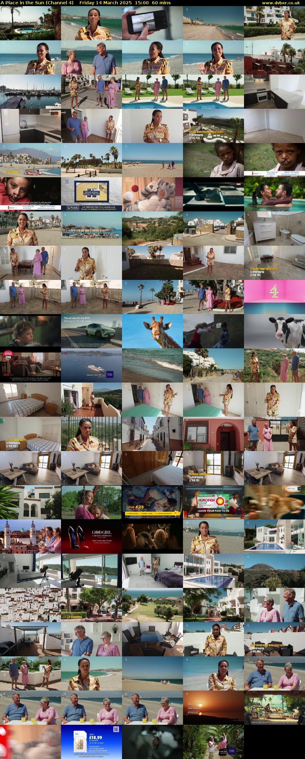 A Place in the Sun (Channel 4) Friday 14 March 2025 15:00 - 16:00