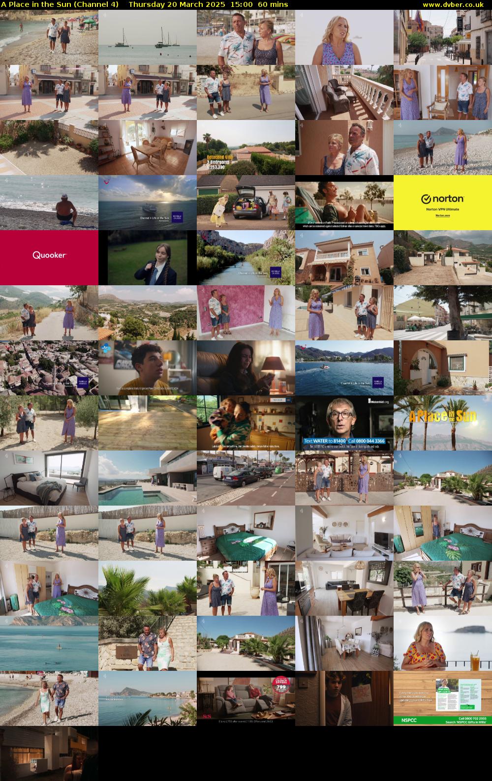 A Place in the Sun (Channel 4) Thursday 20 March 2025 15:00 - 16:00