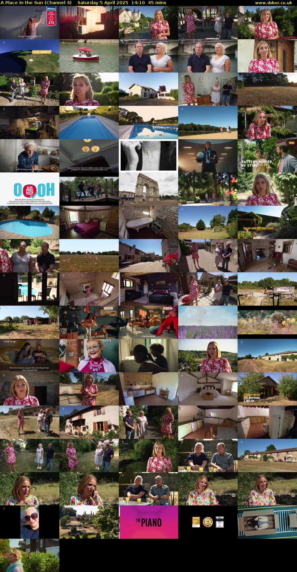 A Place in the Sun (Channel 4) Saturday 5 April 2025 14:10 - 14:55