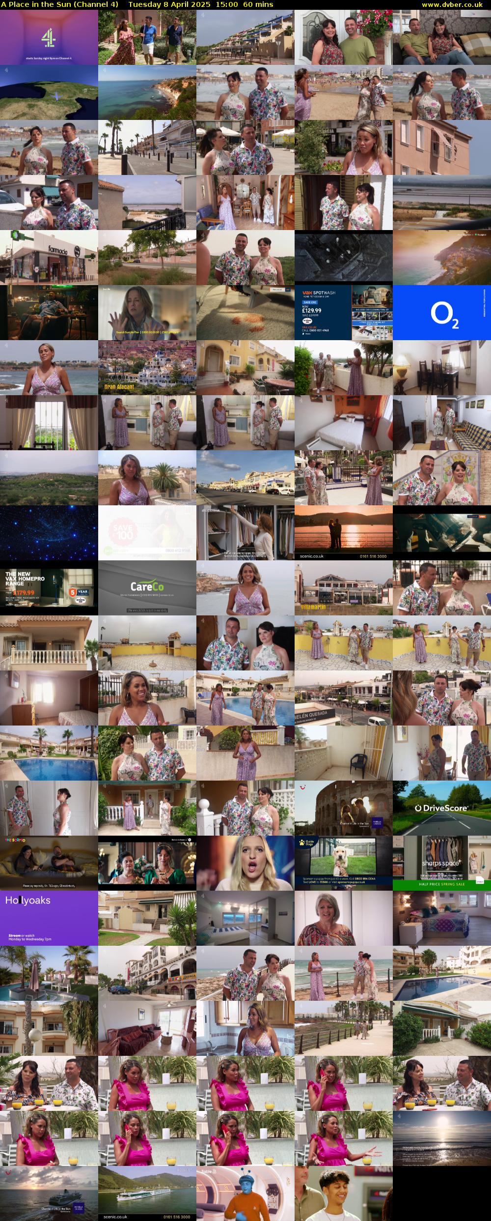 A Place in the Sun (Channel 4) Tuesday 8 April 2025 15:00 - 16:00