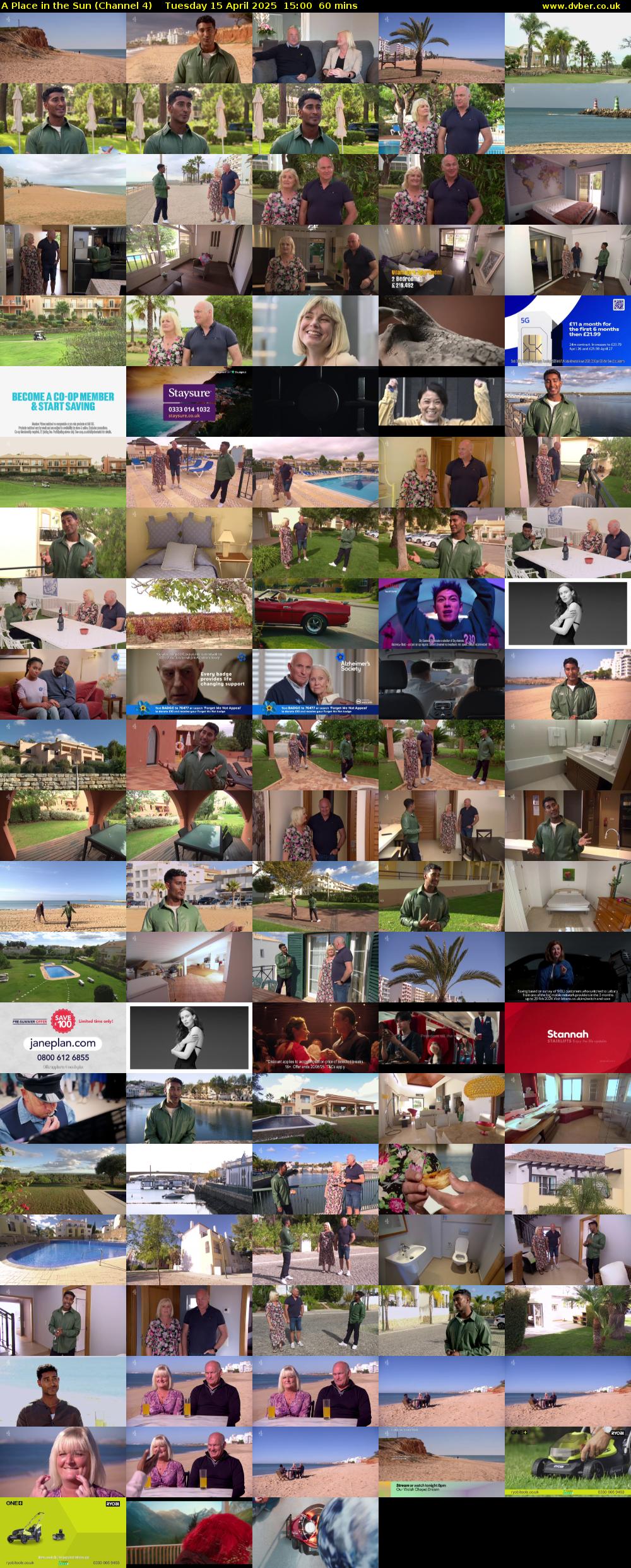 A Place in the Sun (Channel 4) Tuesday 15 April 2025 15:00 - 16:00