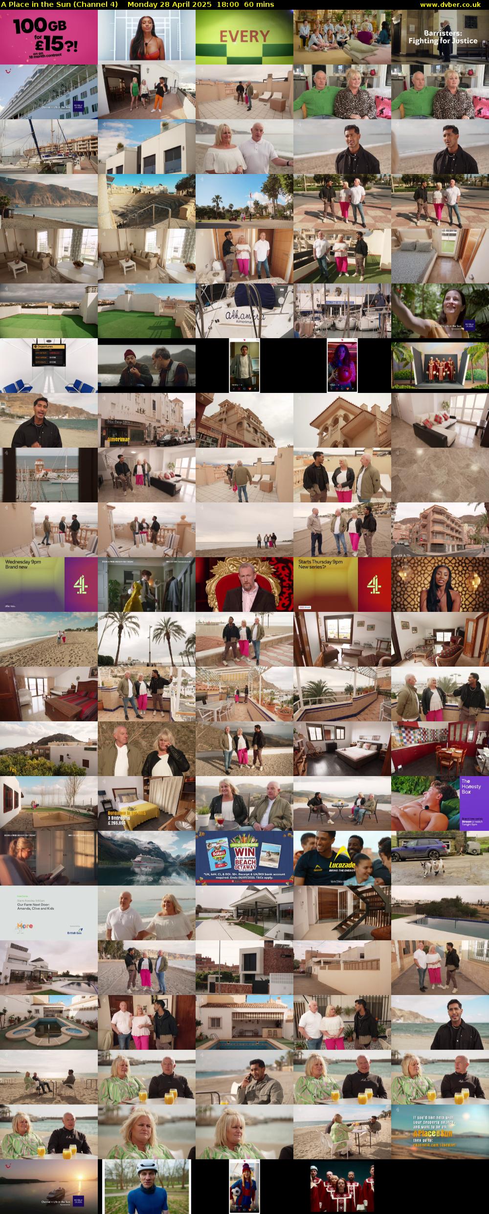 A Place in the Sun (Channel 4) Monday 28 April 2025 18:00 - 19:00
